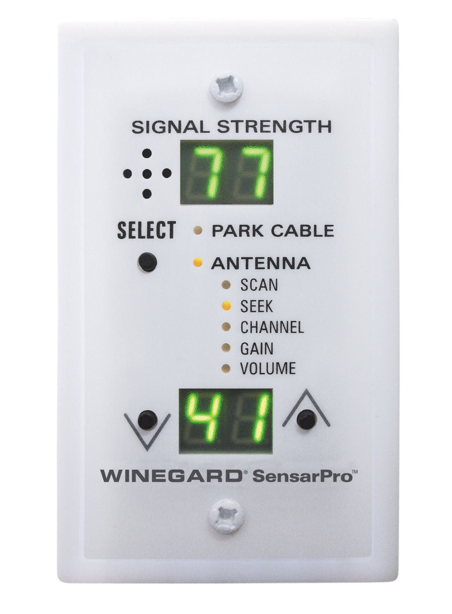 Winegard Sensar Pro RFL-342 White TV Signal Strength Meter, Find Local Digital Programming Fast and Easy