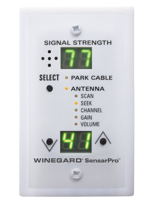Winegard Sensar Pro RFL-342 White TV Signal Strength Meter, Find Local Digital Programming Fast and Easy