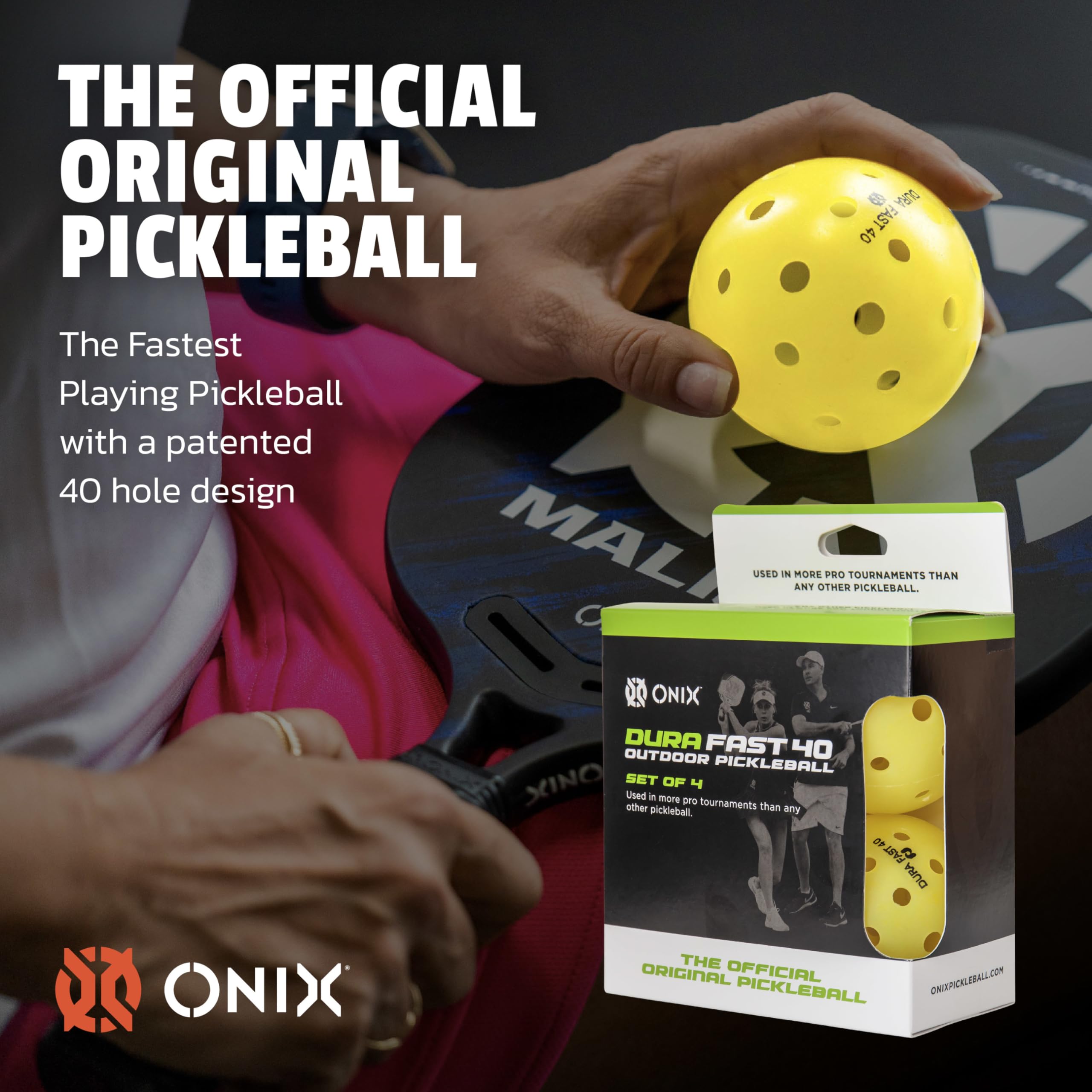 Dura Fast 40 Outdoor Pickleballs Onix – Mixed Colors