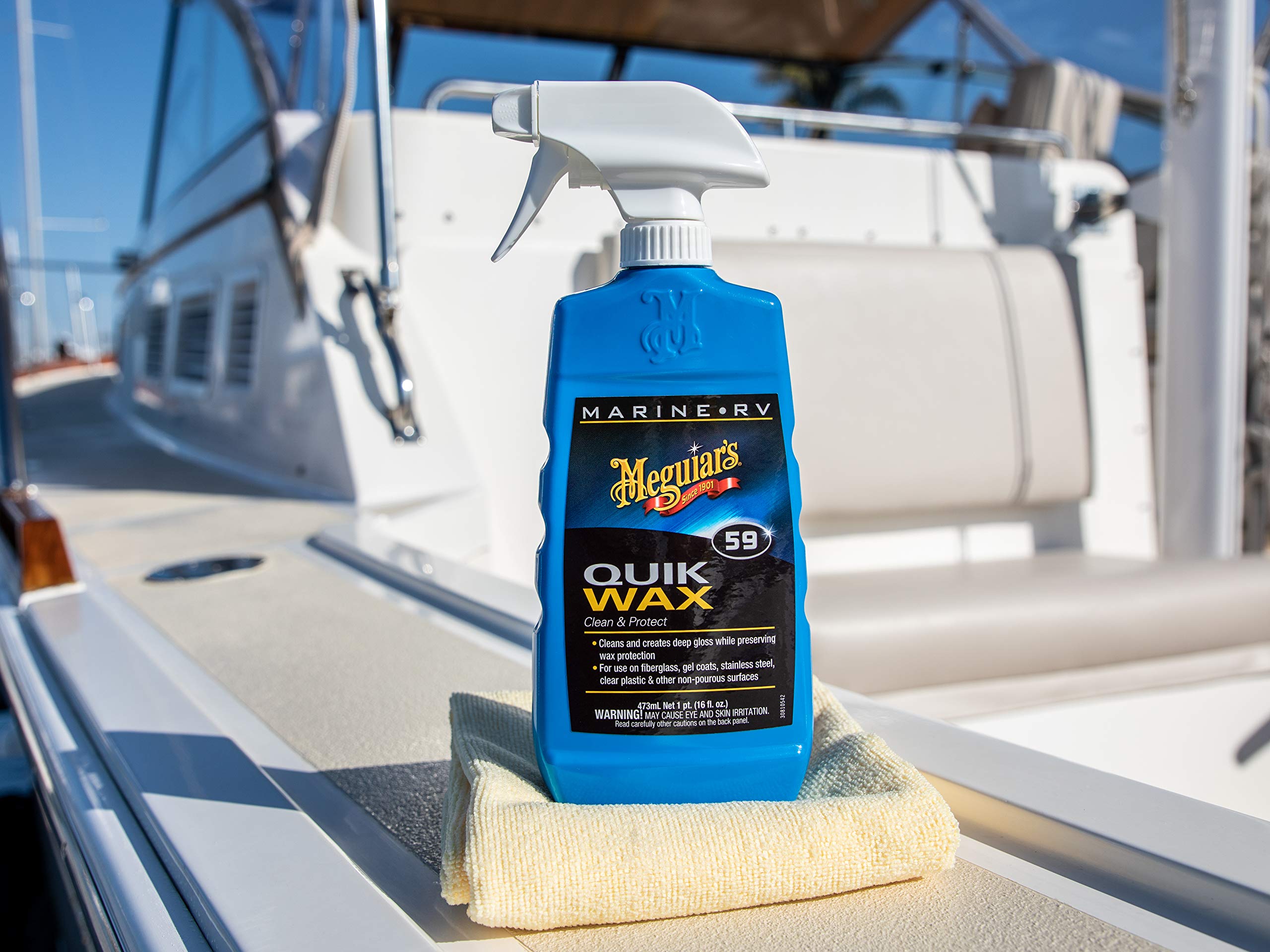 Marine/RV Meguiar's M5916 Quik Wax Clean & Protect - 16 Oz Bottle