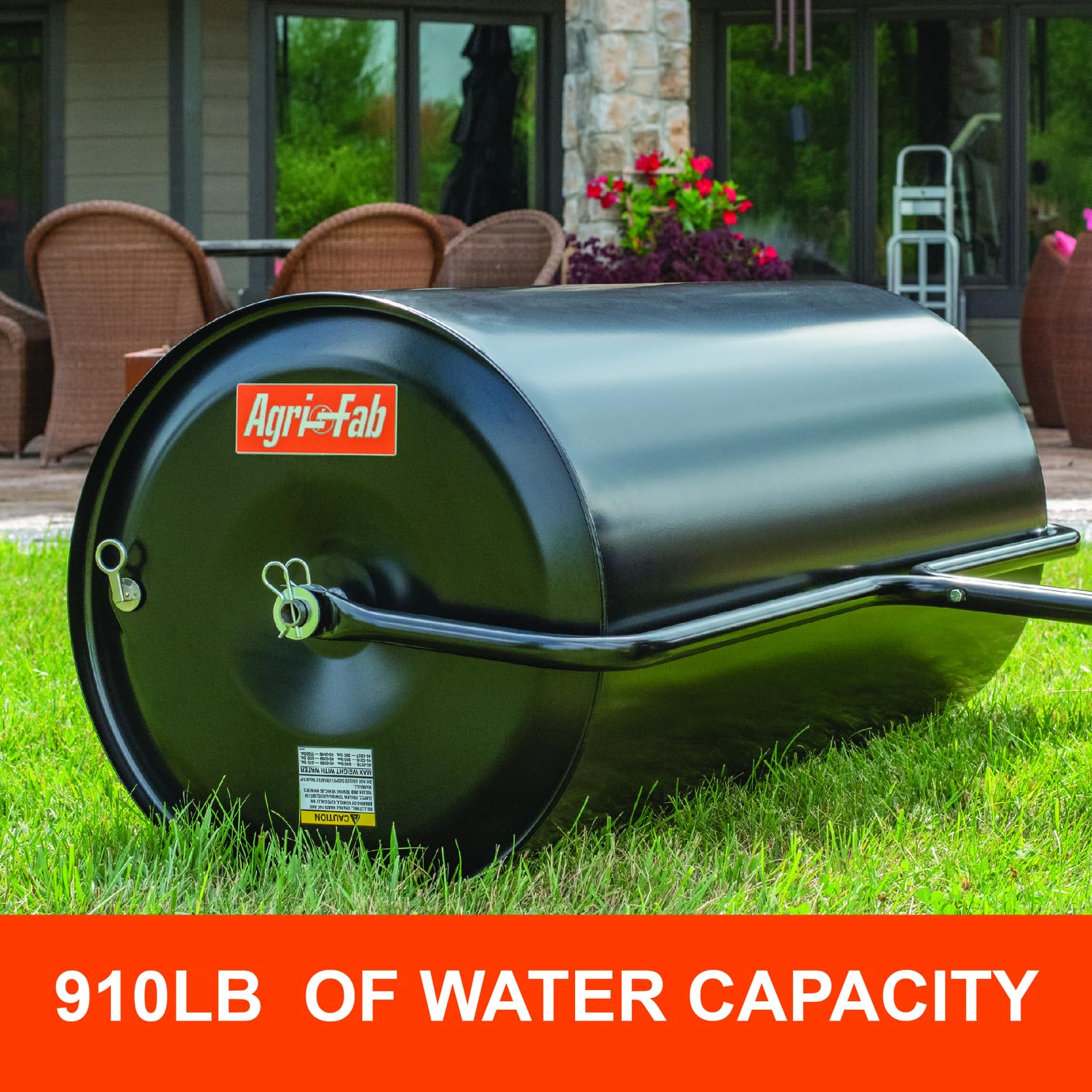 Steel Agri-Fab Lawn Roller 24" x 48" Black 45-0216C