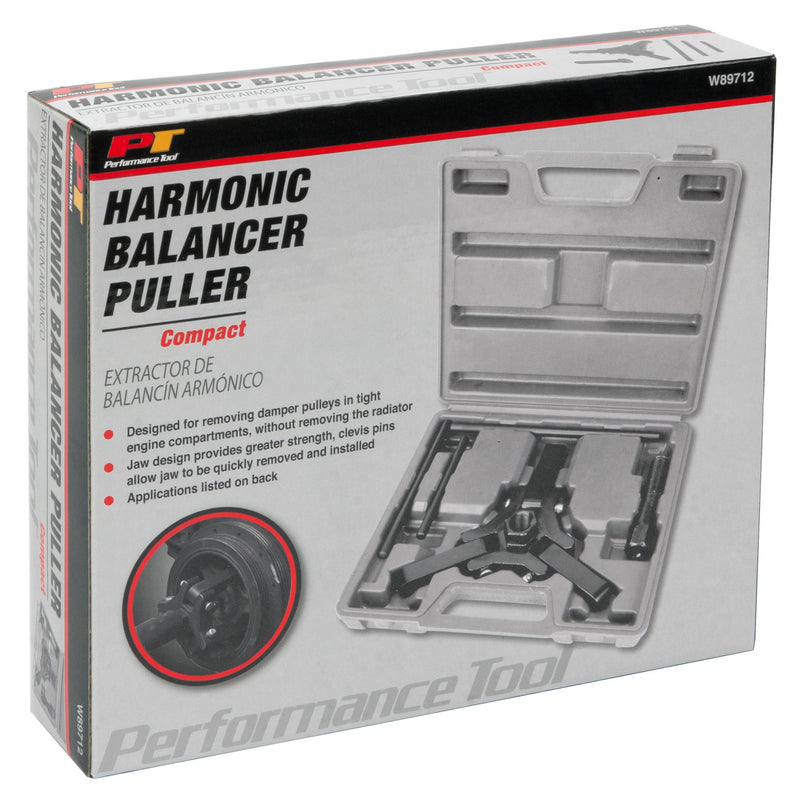 Compact Performance Tool W89712 Harmonic Balancer Puller Kit for Efficient and Easy Engine Maintenance