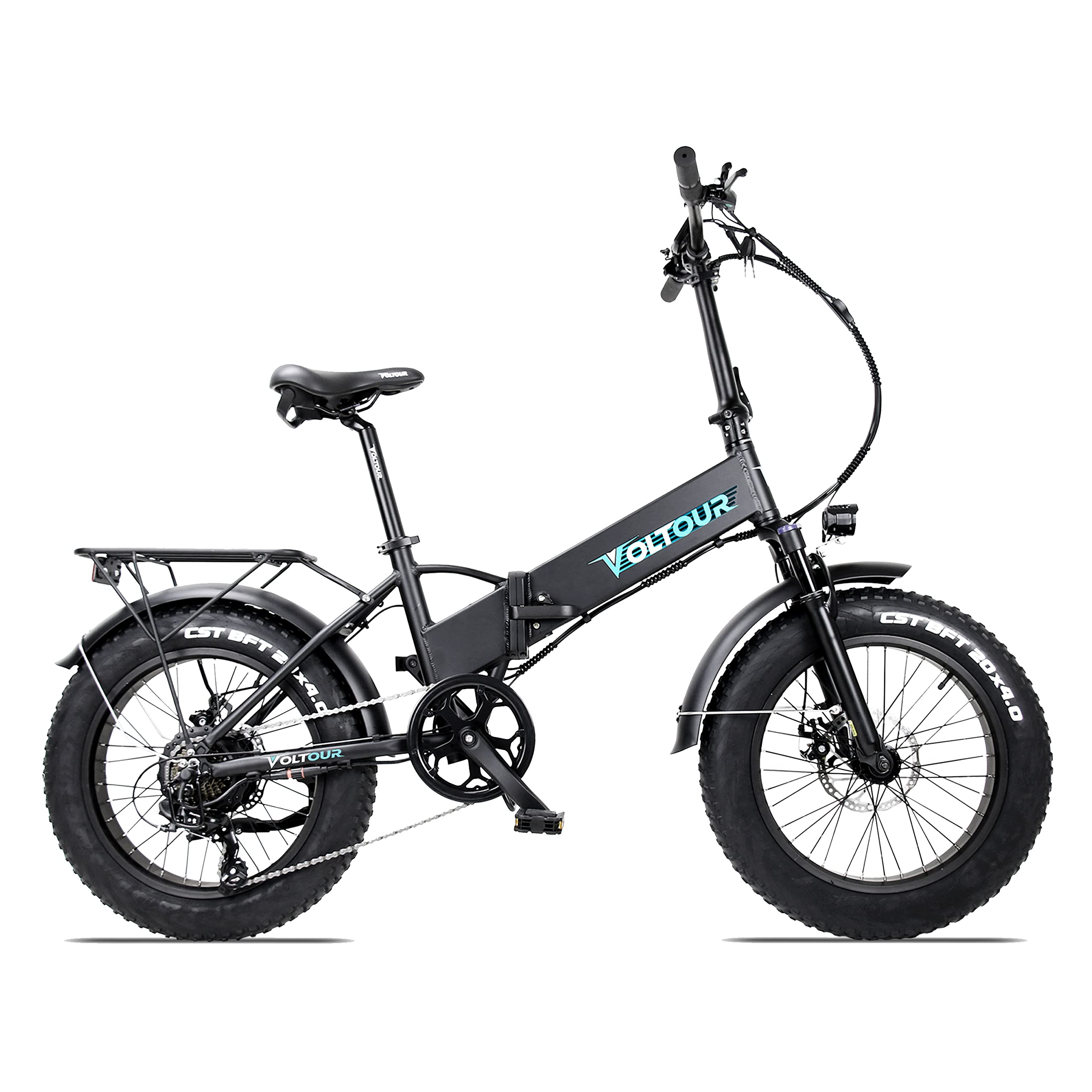 20EB-FOLDBLK Voltour 20" Folding E-Bike Standard Frame - 750W, Black