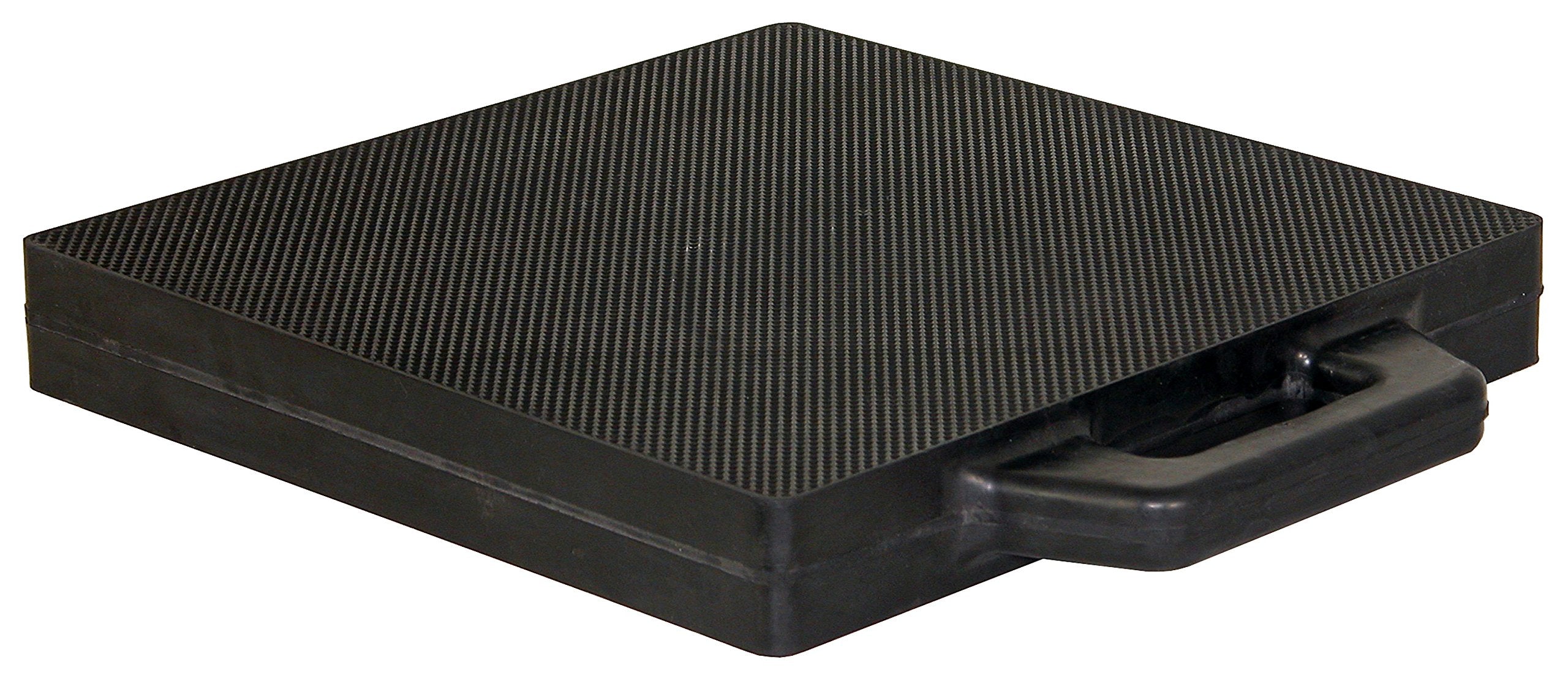 Buyers Products Rubber Outrigger Pad OP18X18R, 18 X 18 X 2 Inch Thick, Solid Crane Pad with Textured Surface And Built-In Handle, Ideal Pad for Concrete, Paved Surfaces And Off-Road Use