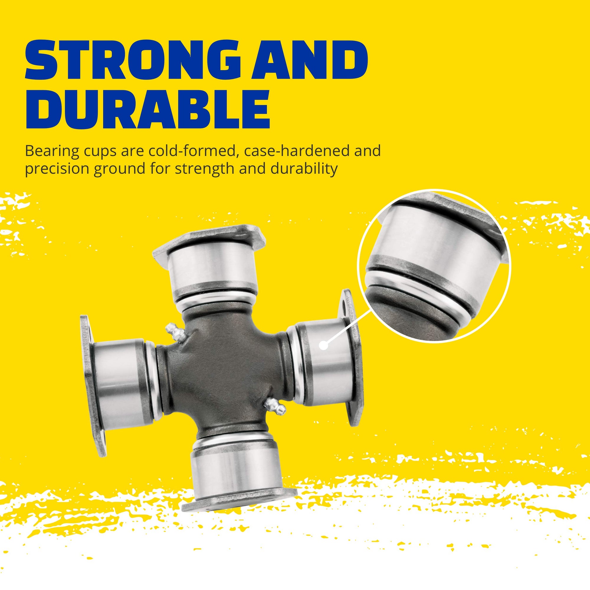 Premium MOOG Greaseable Universal Joint for Our 1400 Series; Rockwell 44 Series