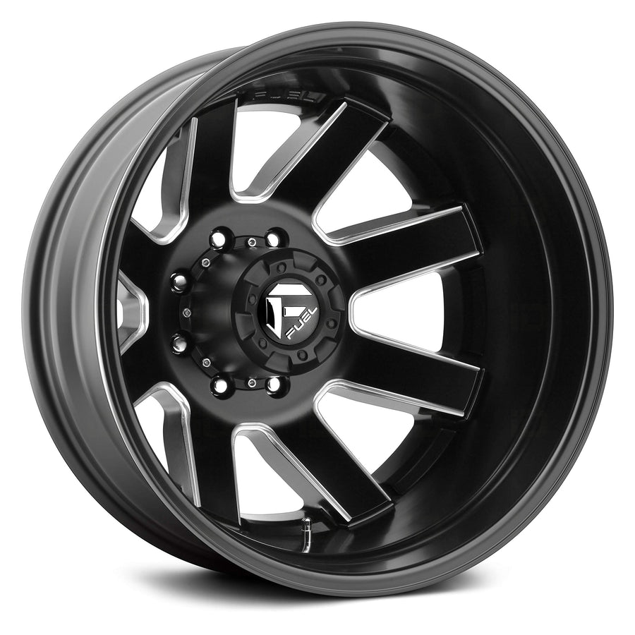D538 Fuel MAVERICK Black Wheel with Painted and tpms (22 x 8.25 inches /8 x 200 mm, -227 mm Offset)