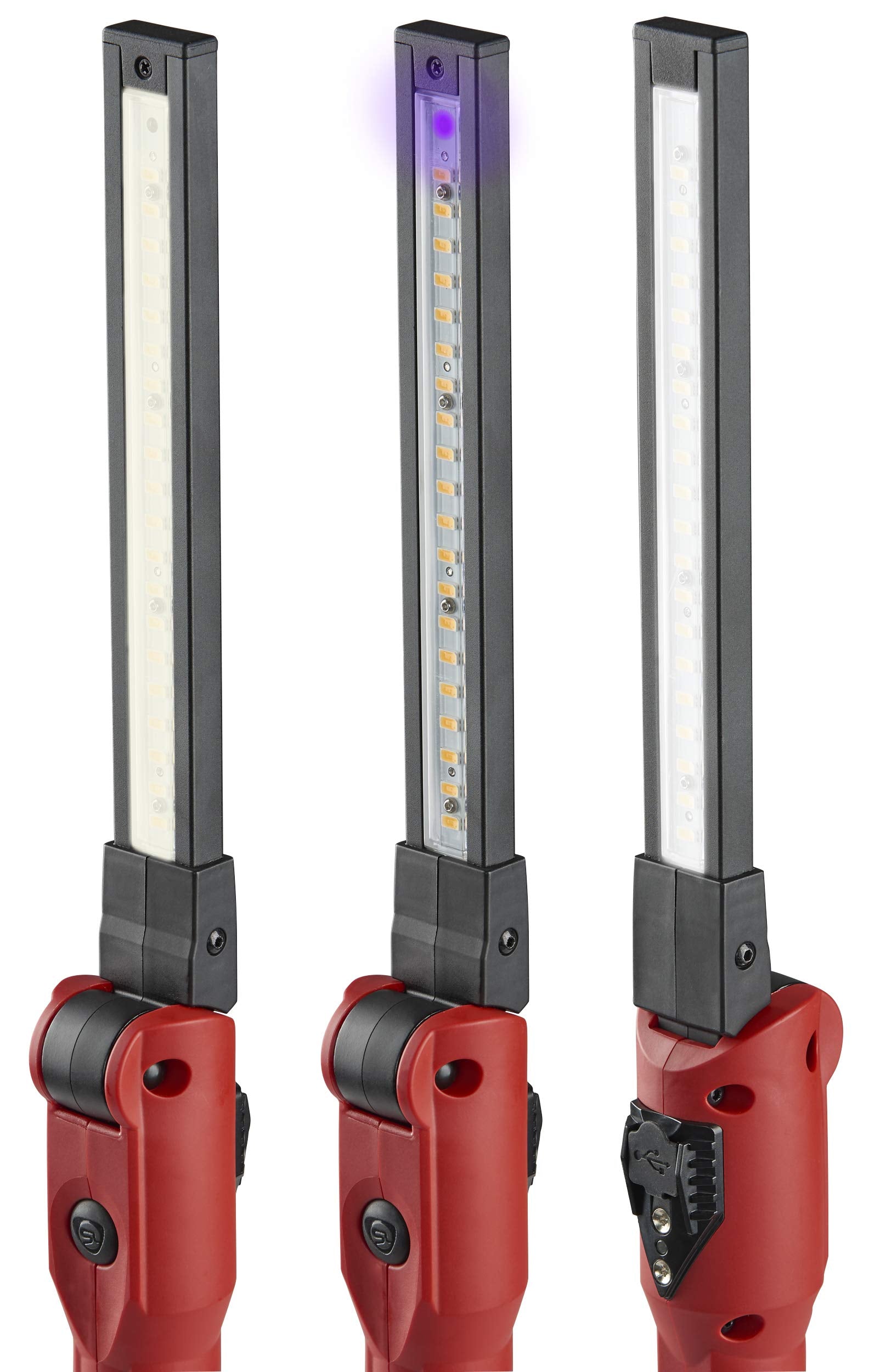 Streamlight Stinger 76800 Switchblade 800-Lumen Rechargeable Compact Multi-Function LED Work Light with Color-Rite Technology and USB Cable, Red