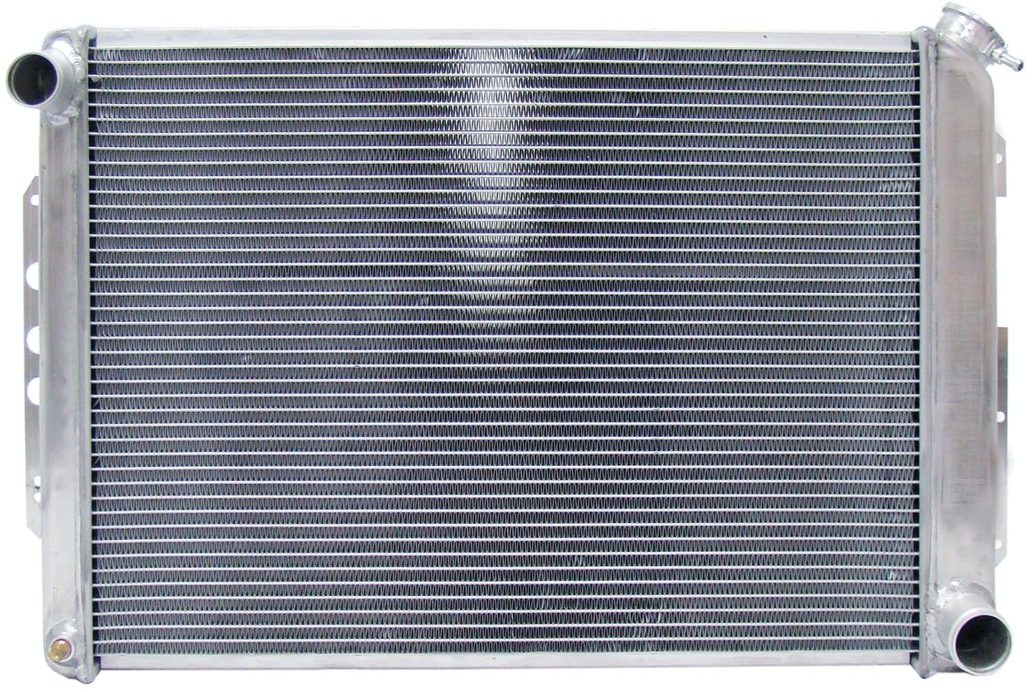 Northern Radiator Driver Side Inlet, 27-3/4 in W x 18-5/8 in H, Passenger Side Outlet, Aluminum, Natural, Manual, Big Block Chevy, GM F-Body 1967-69, Each