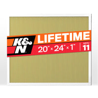 K&N HVAC Furnace Air Filter 20x24x1, Lasts a Lifetime, Washable, Merv 11, the Last Filter You Will Ever Buy, Breathe Safely at Home or in the Office, HVC-12024, 1 Count (Pack of 1)