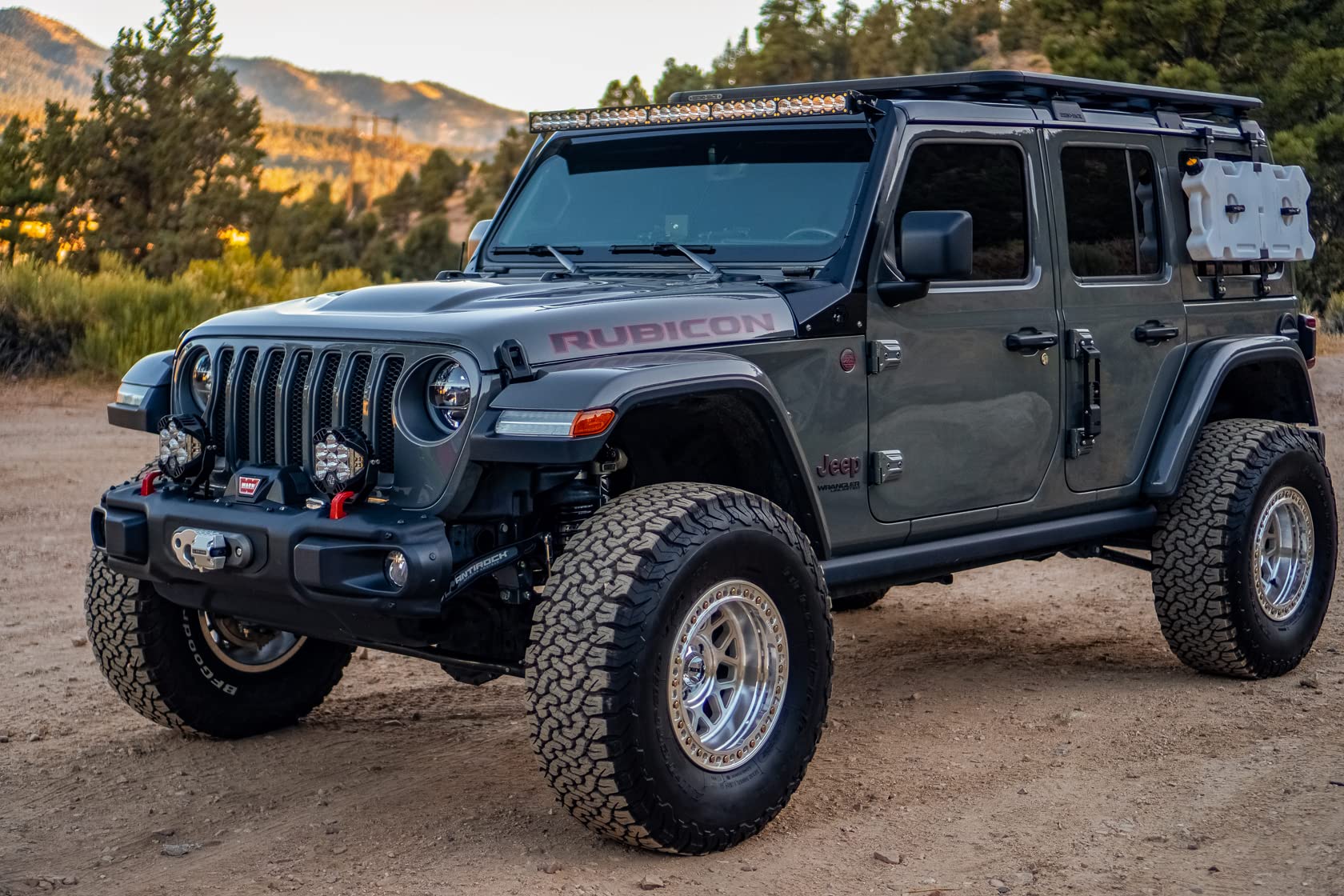 XL Linkable Baja Designs LED Roof Mount Kit for Jeep Wrangler JL 2020-23 - Includes Wiring Harness (Multi-Pattern Clear Lens)