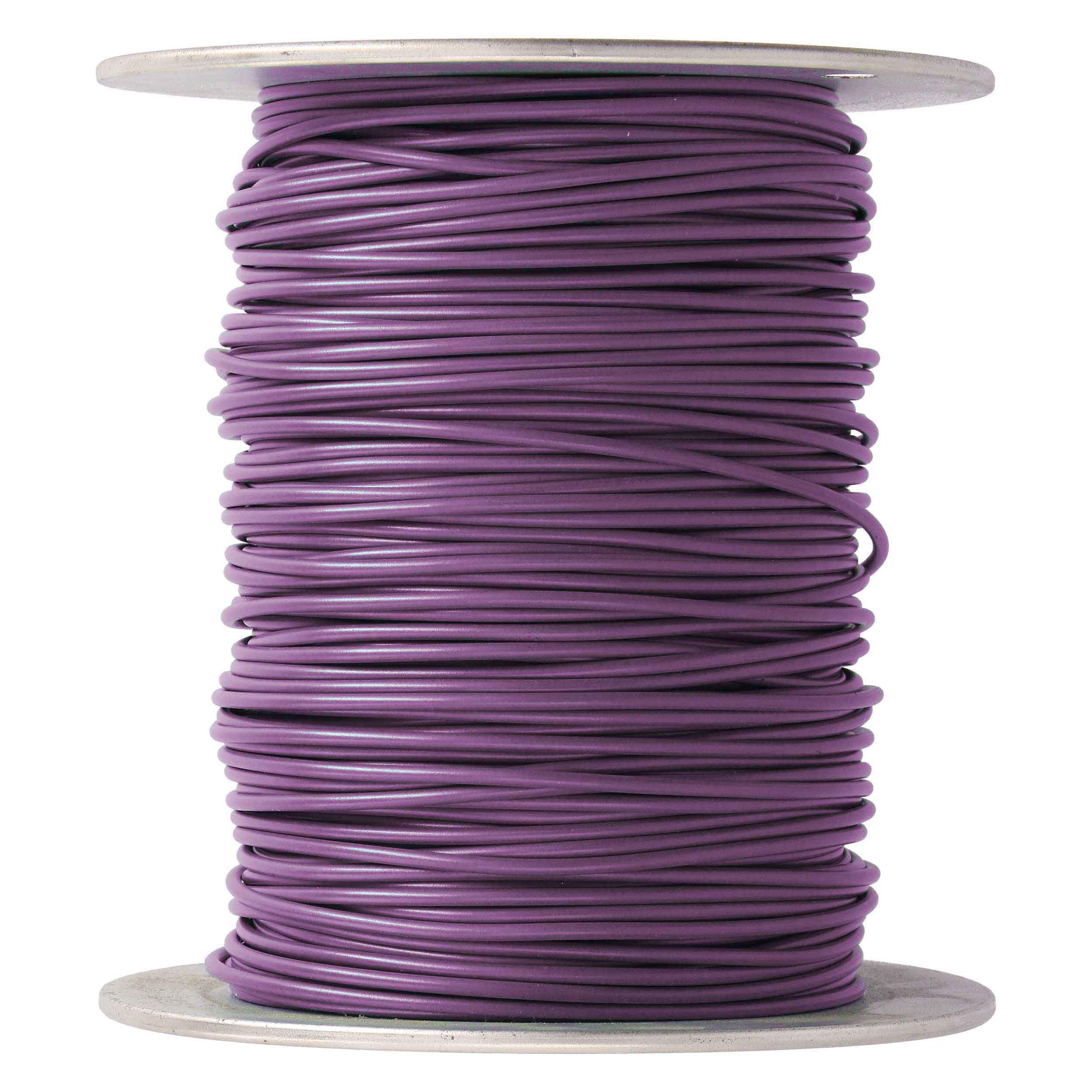 14 Ga Install Bay GPT All Copper Primary Wire Purple - Coil of 500 Ft