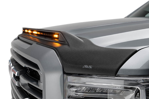 Aeroskin Auto Ventshade Hood Lightshield / Protector | Fits 2010 - 2025 Toyota 4Runner | Low Profile Deflector / Bug Shield - 1 pc., Textured Black | 753025