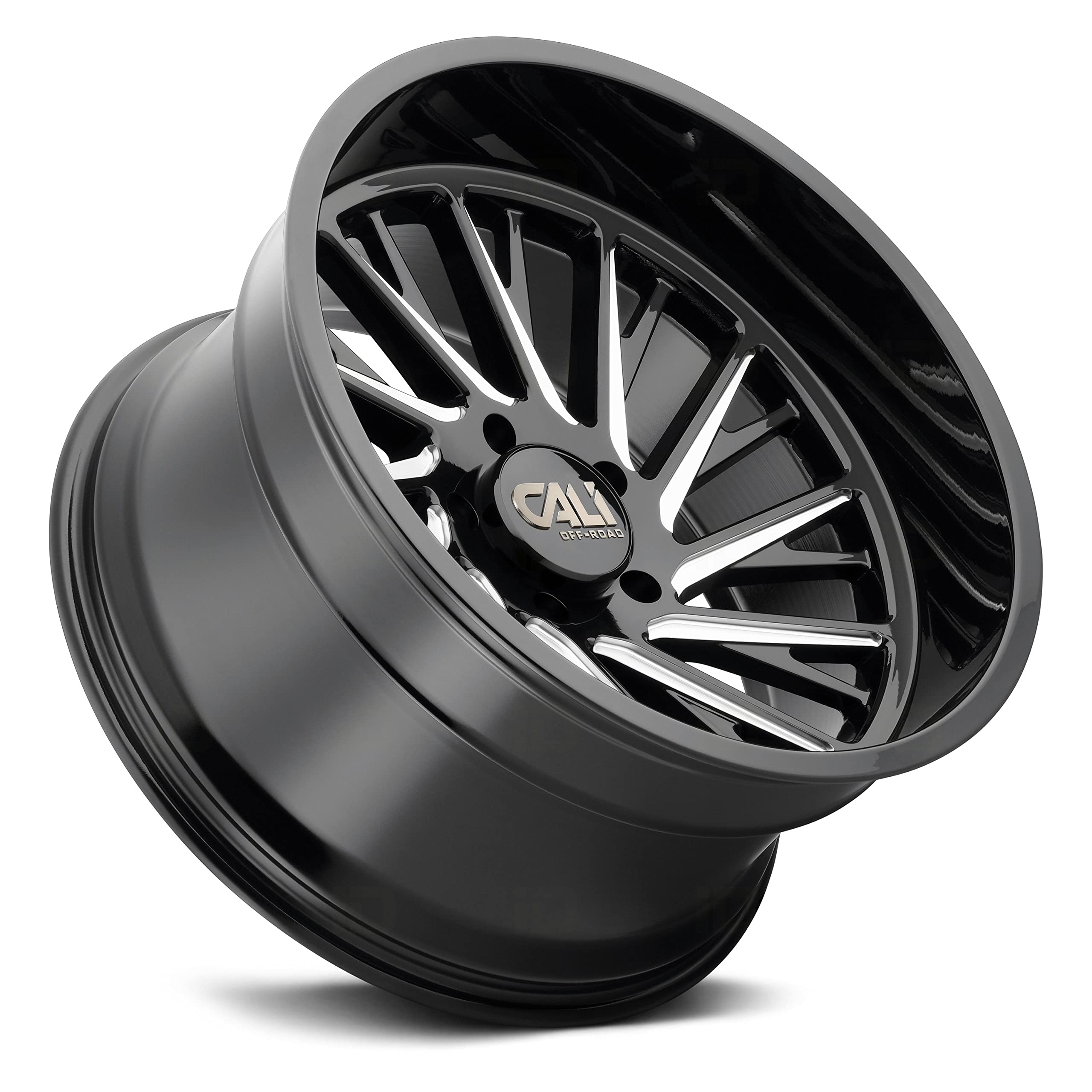 9114-24483BM CALI OFF-ROAD Purge 9114 Gloss Black/Milled 24X14 6-139.7 -76mm 106mm