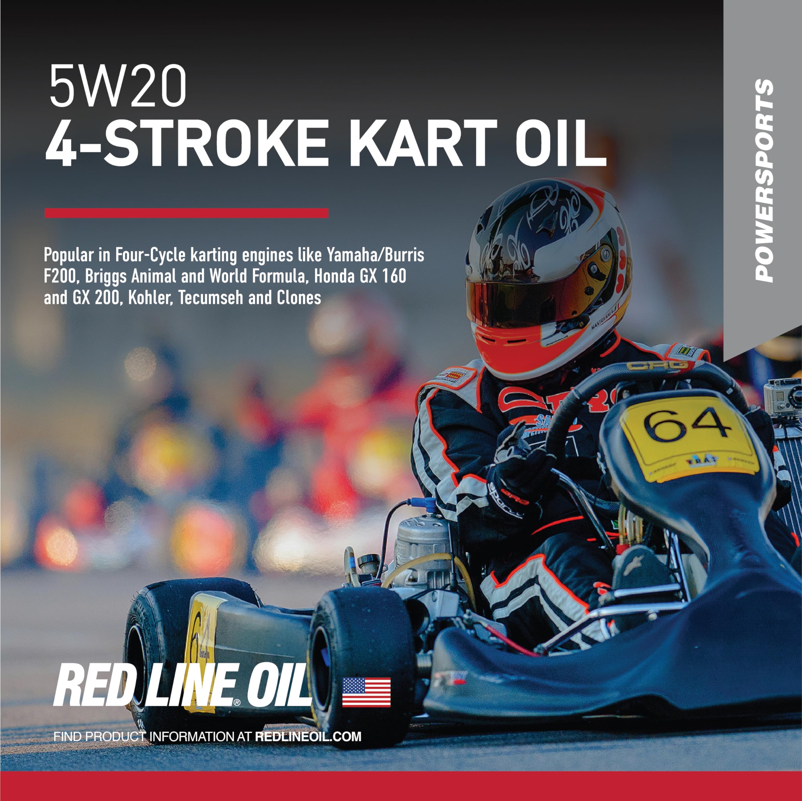 4-Stroke Red Line Kart Oil (5W20) - Gallon