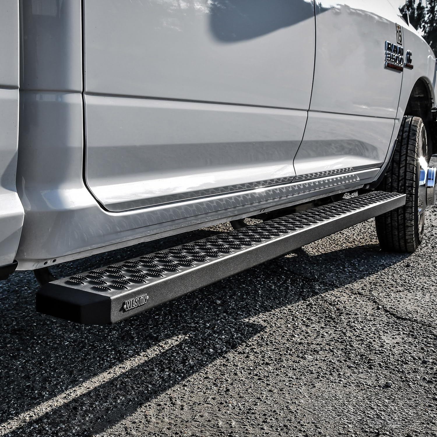27-74765 Westin Grate Steps Running Boards 83 in. Textured Black Pair (Required Mounting Kit Sold Separately)
