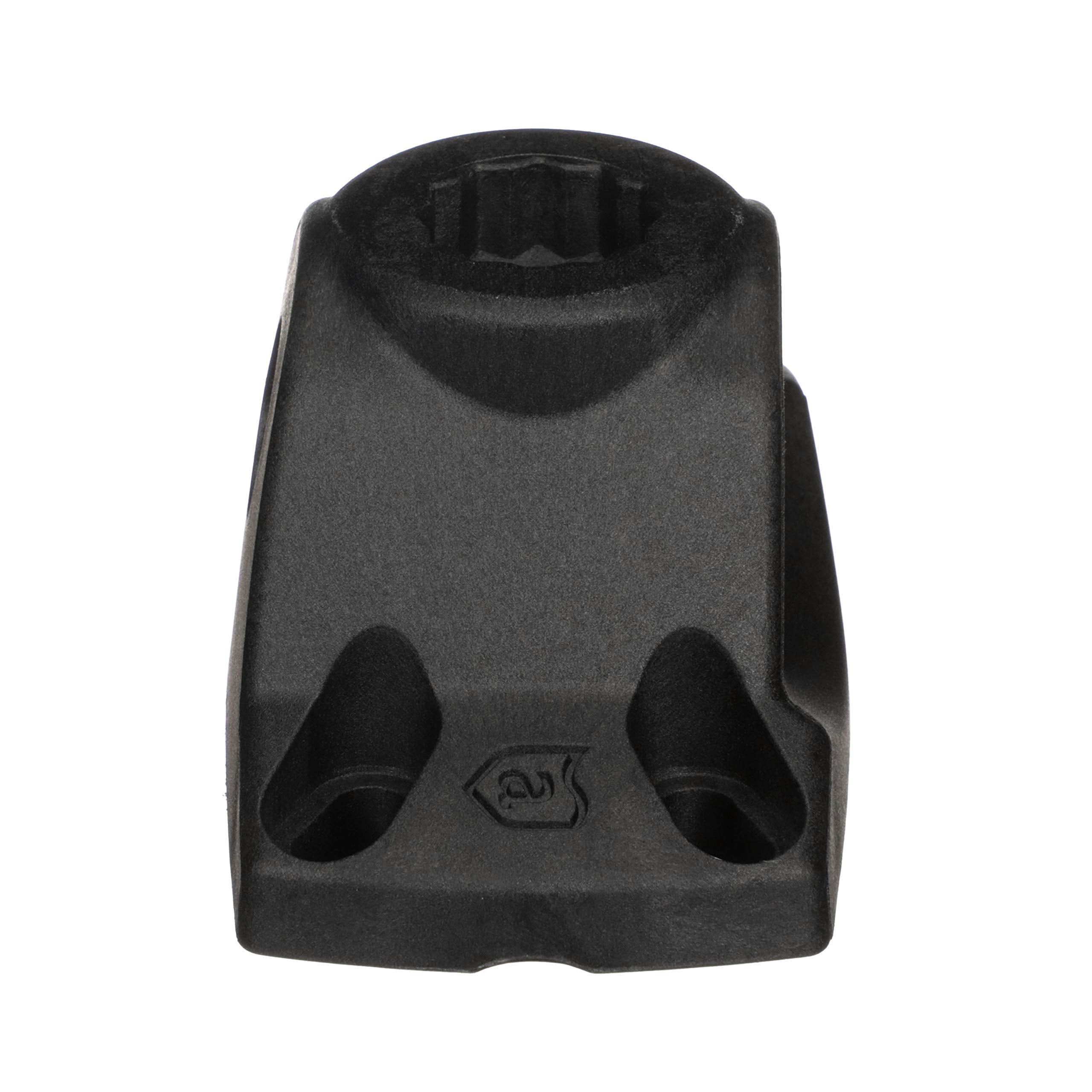 Attwood Heavy-Duty Fishing Rod Holder Combo Mount 5011-7, Mounts on Top or Side of Gunwale, Positive Lock, Black