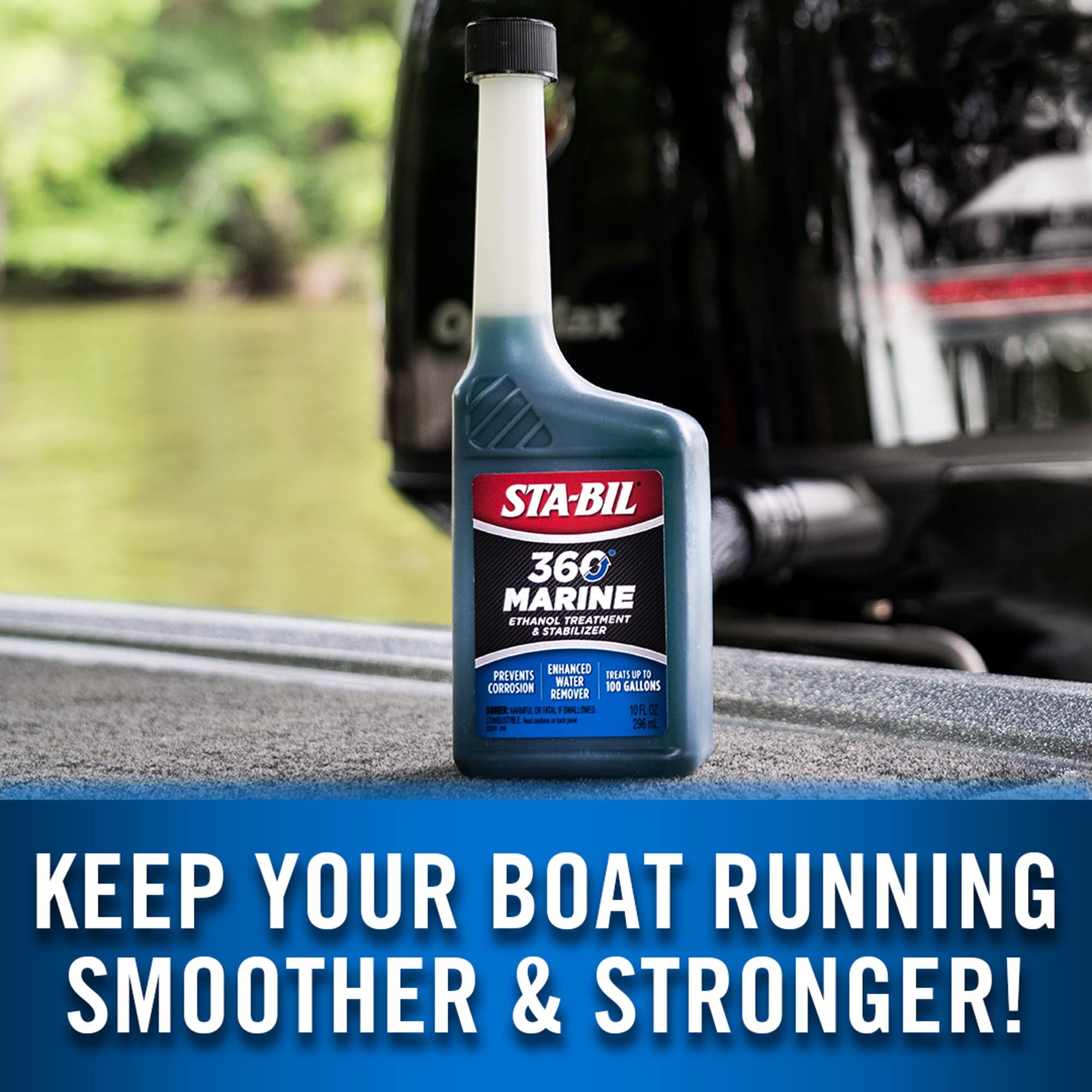 STA-BIL 360 Ethanol Treatment and Marine Fuel Stabilizer - Prevents Corrosion - Helps Clean Fuel System For Improved In-Season Performance - Treats Up To 100 Gallons, 10 fl. oz. (22241)