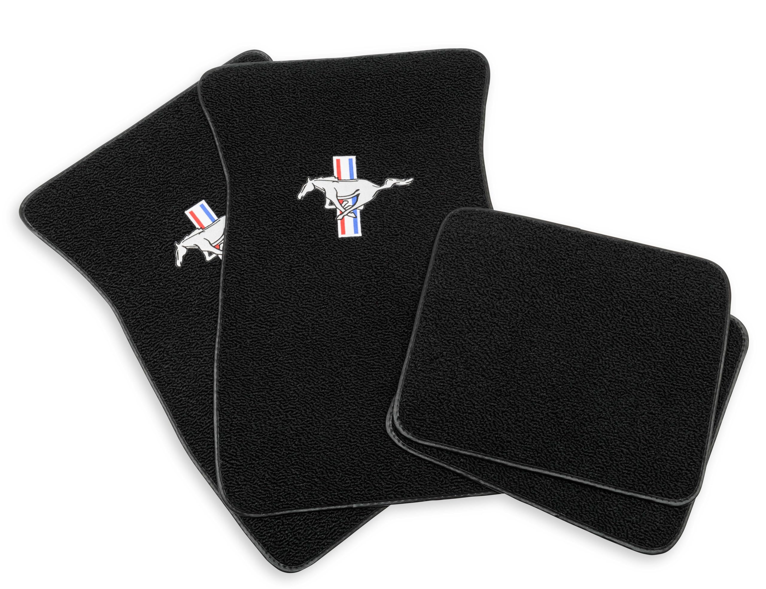 Embroidered Scott Drake Acc-FM-EMB-BK Carpet Floor Mats Black