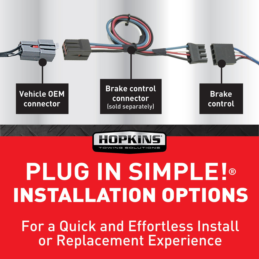 Hopkins Impulse 47235 Plug-in Simple Brake Control, Mounts At Any Angle, Controls Up To 6 Trailer Brakes
