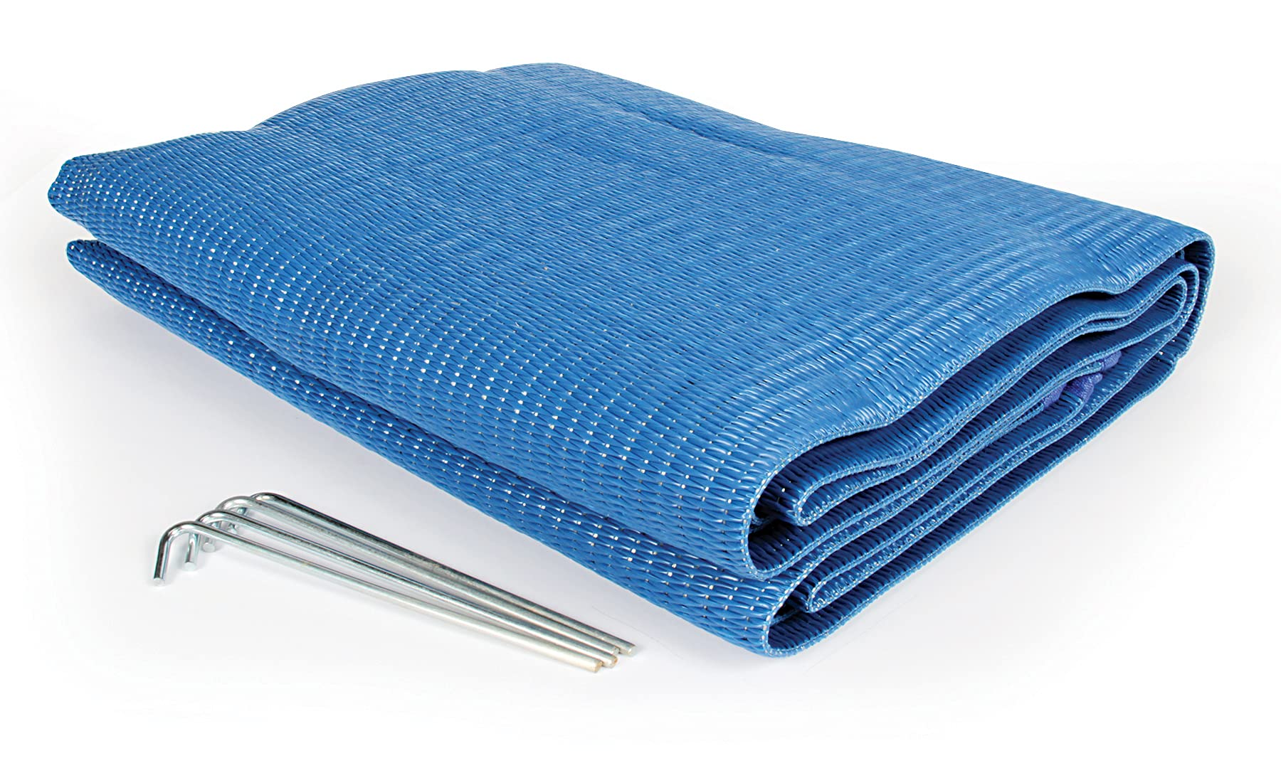 Camco 6' x 9' Reversible Outdoor Patio Mat - Easy to Clean, Perfect for Picnics, Cookouts, Camping, and The Beach -Blue (42881)