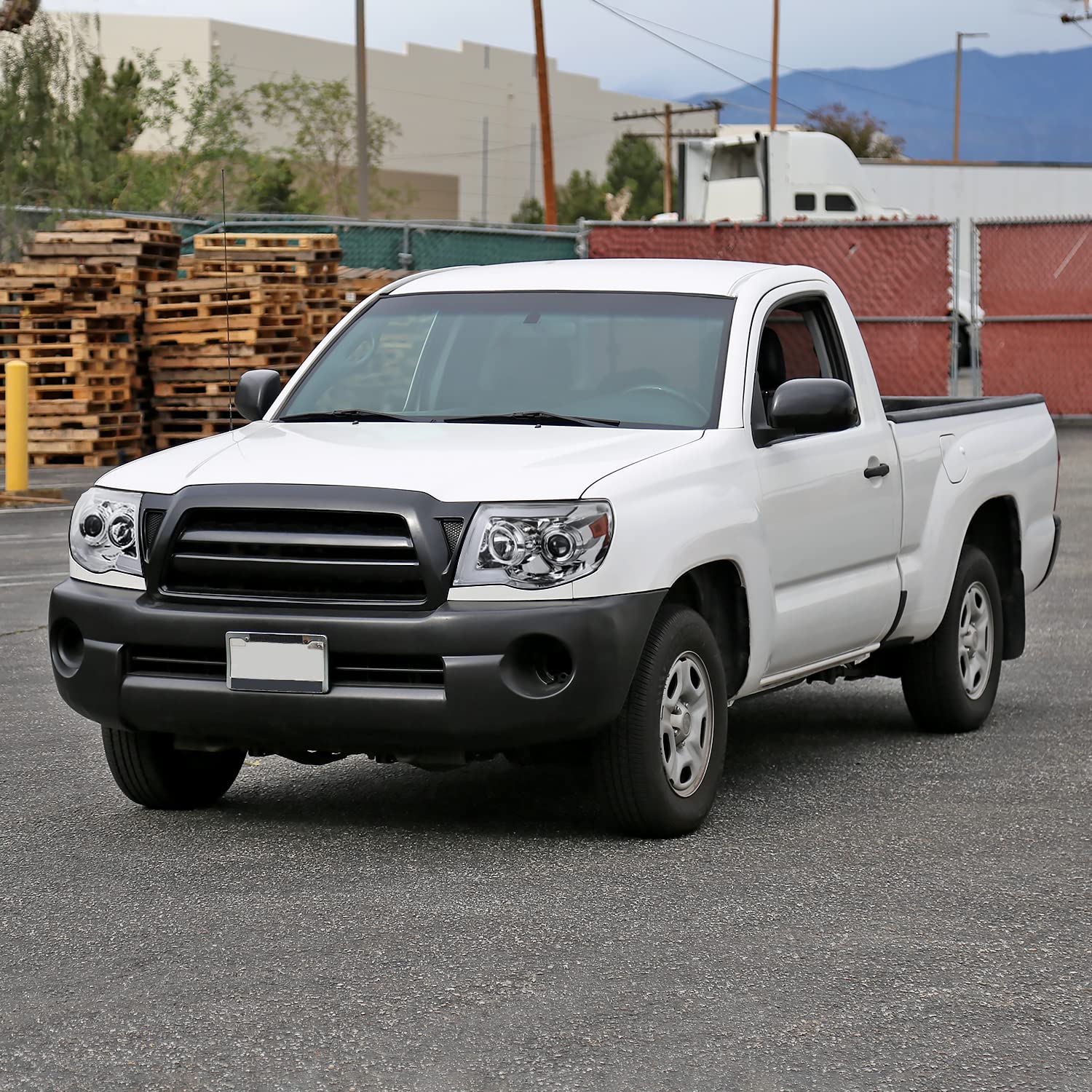 LED Tube Projector Headlights SPEC-D TUNING with Sequential Switchback Signal Compatible with 2005-2011 Toyota Tacoma, Left + Right Pair Headlamps Assembly