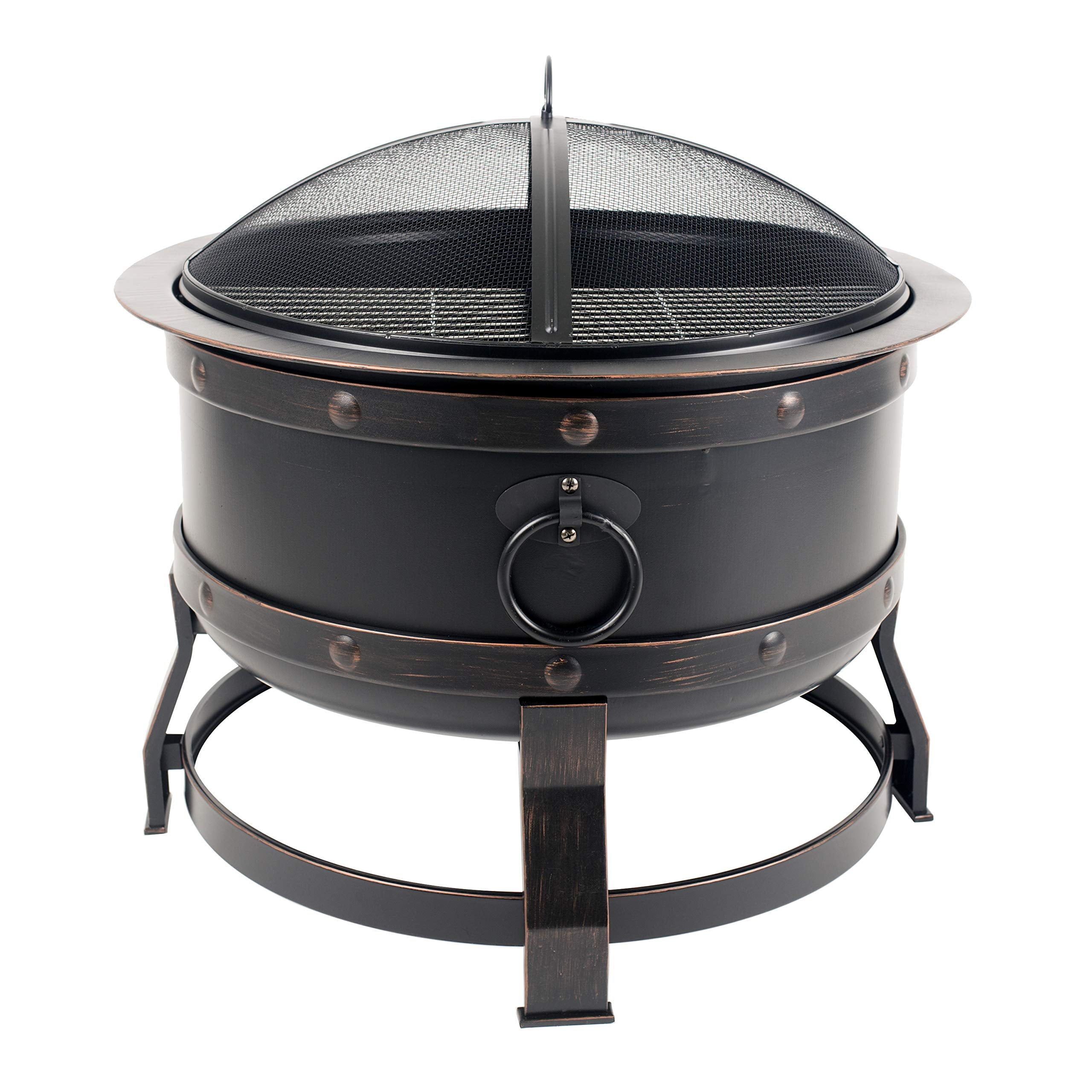 Pleasant Hearth Killian OFW307R fire Pit, Rubbed Bronze