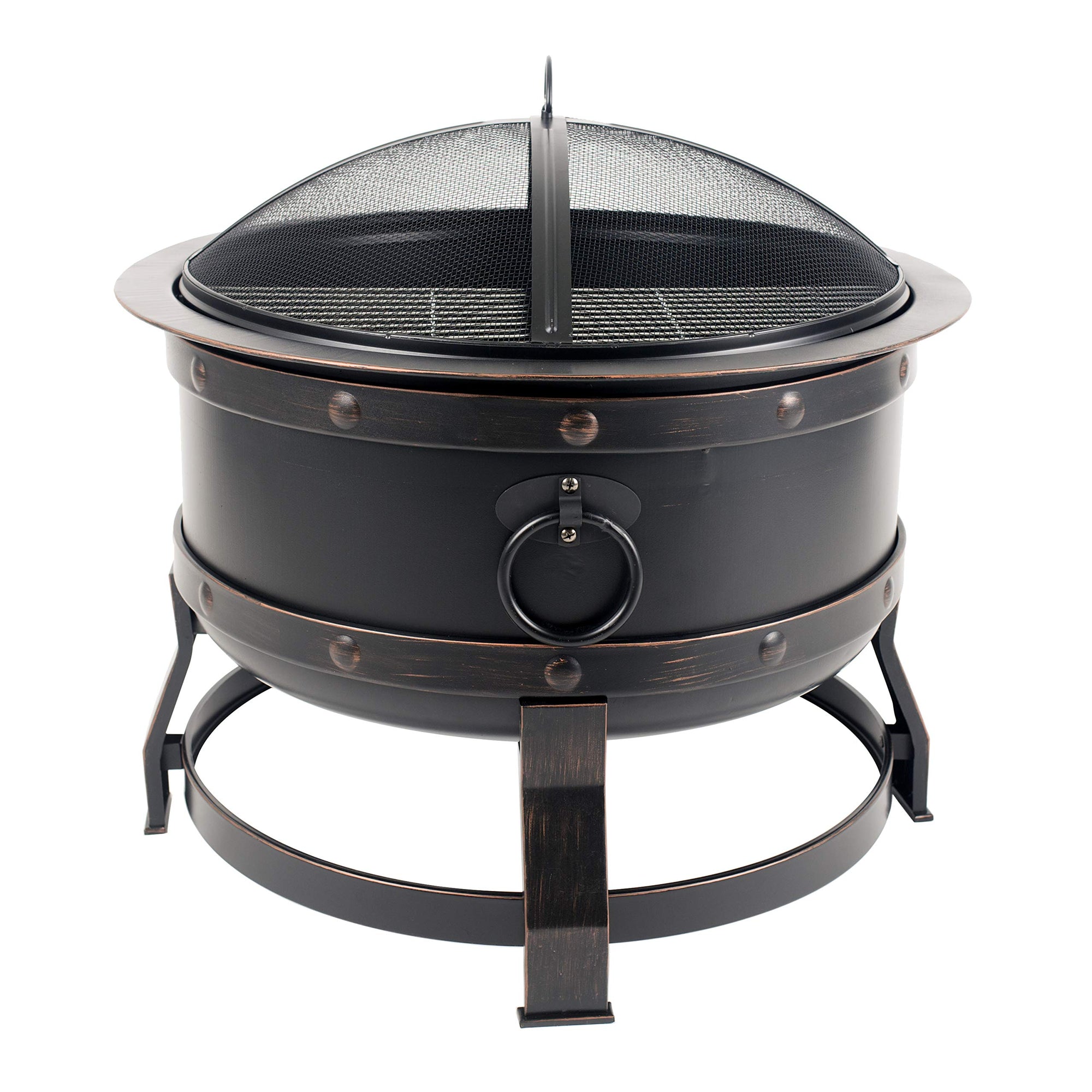 Pleasant Hearth Killian OFW307R fire Pit, Rubbed Bronze