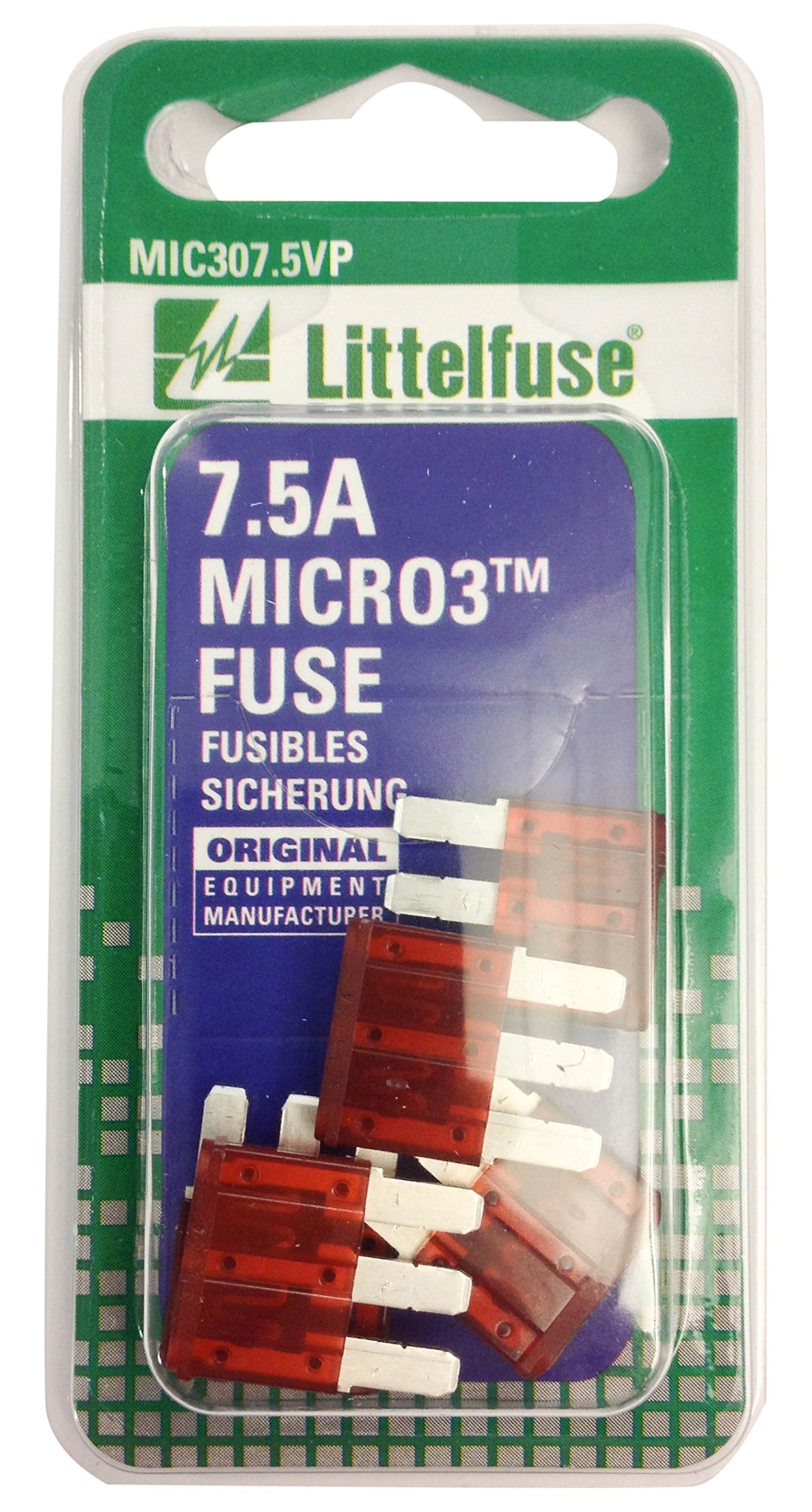MIC307.5VP Littelfuse Micro3 5-15A Blade Fuses