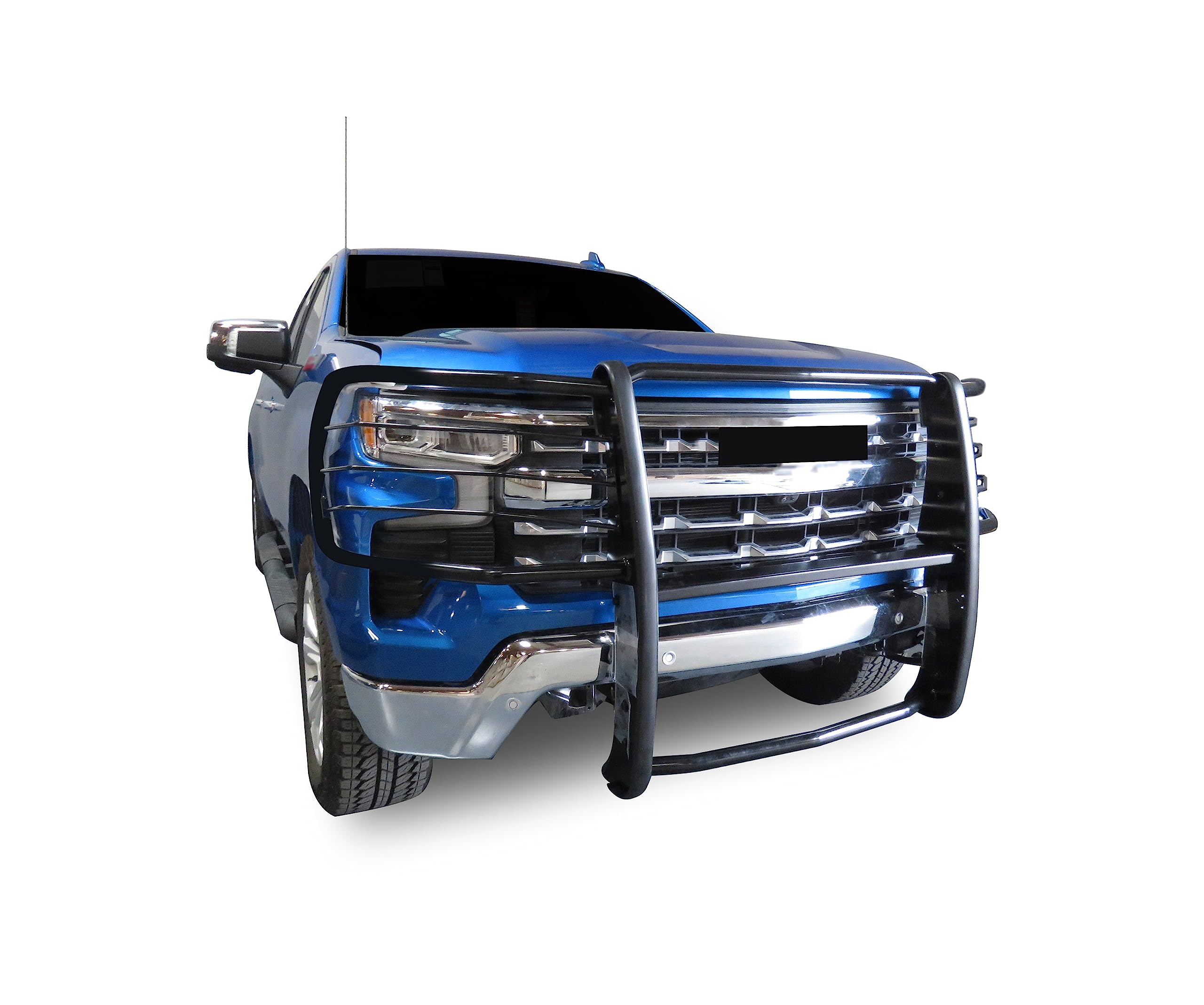 Bumper Guard Modular Black Black Horse Grille Compatible with 2022-2024 Silverado 1500(Excl. 2022 1500 LTD and 22-24 models with super cruise system)-17GT22MA