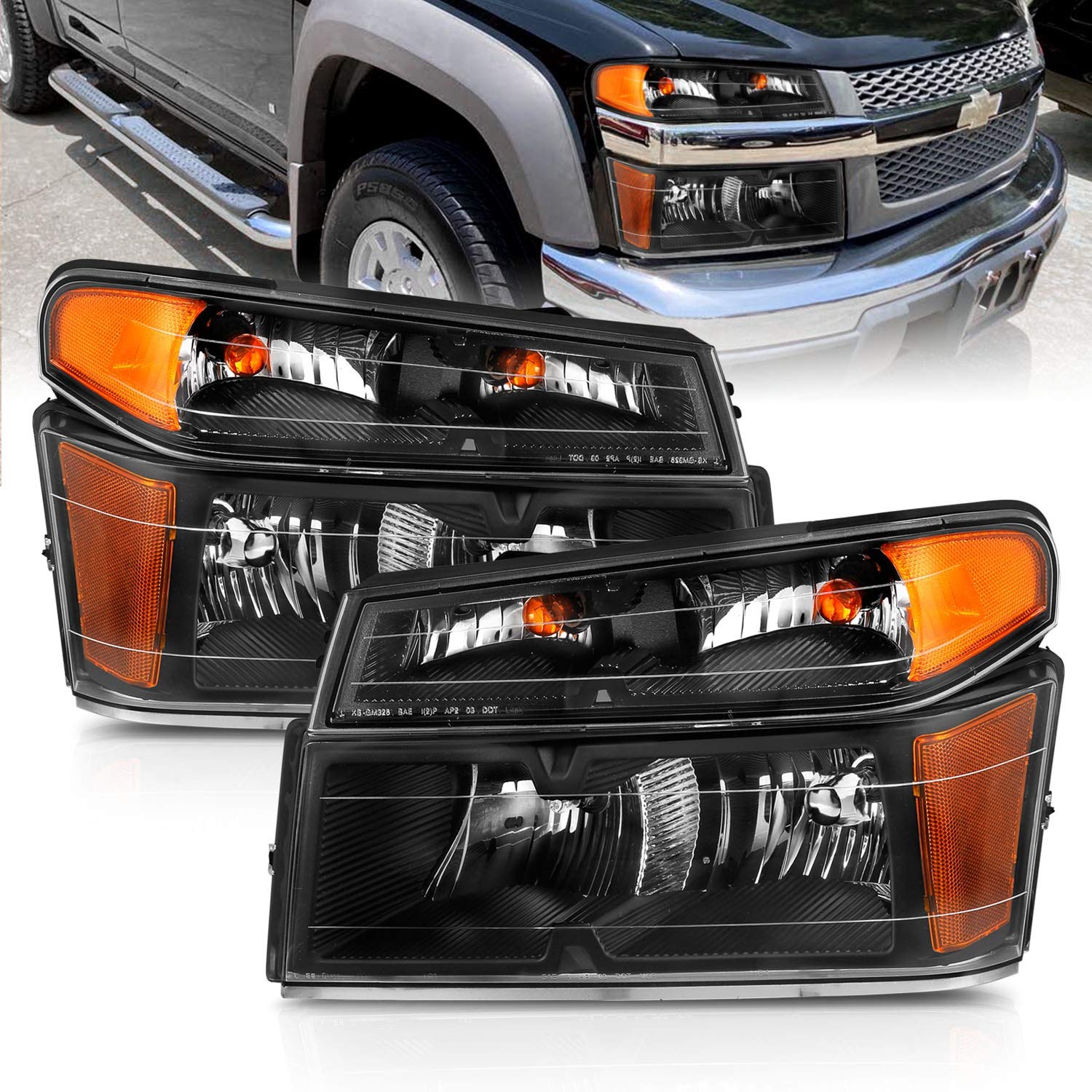 Usa Anzo 111451 Fits 04-06 COLORADO PROJECTOR HEADLIGHTS