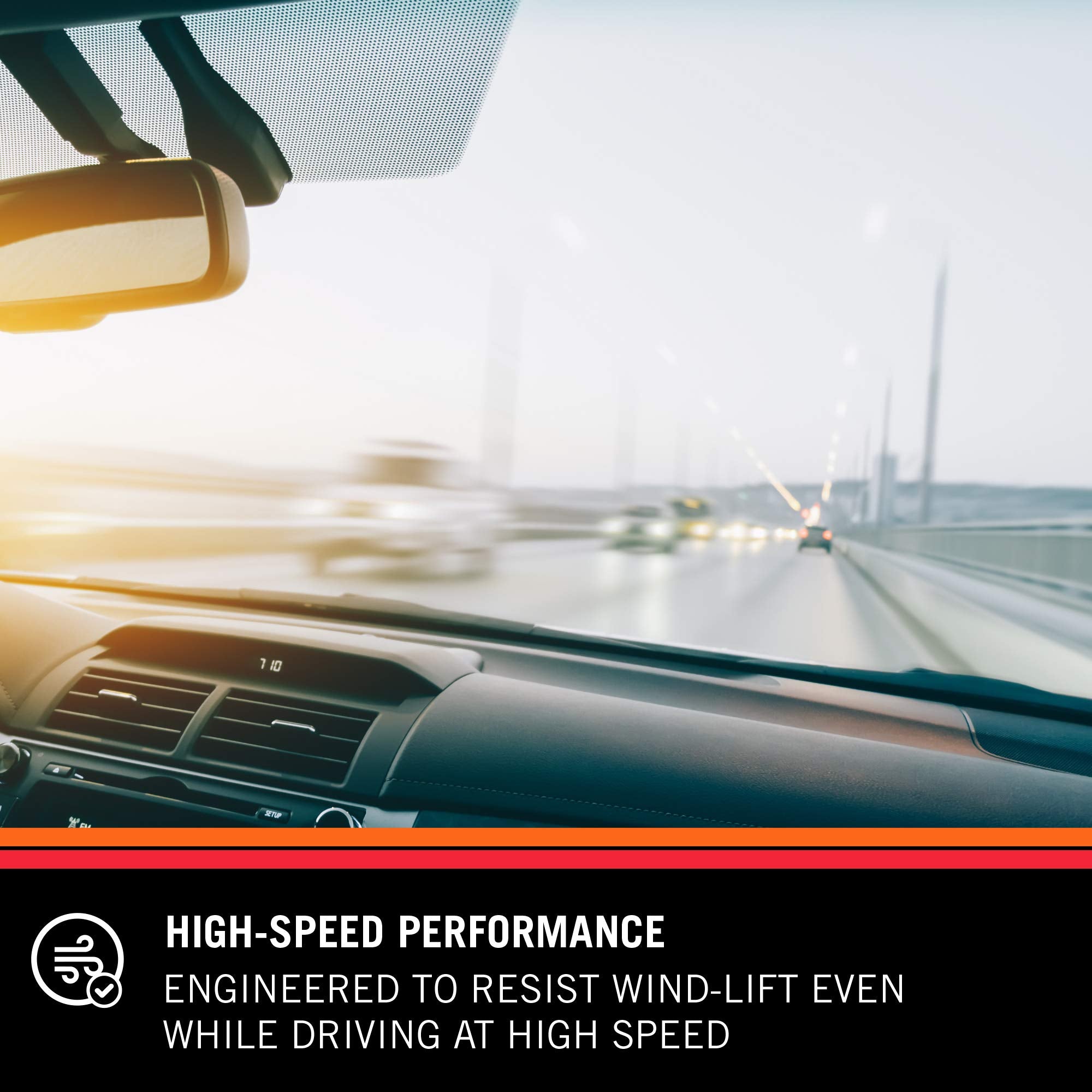 Wiper Blades K&N EDGE: All Weather Performance, Superior Windshield Contact, Streak-Free Wipe Technology: 24" (Pack of 2)