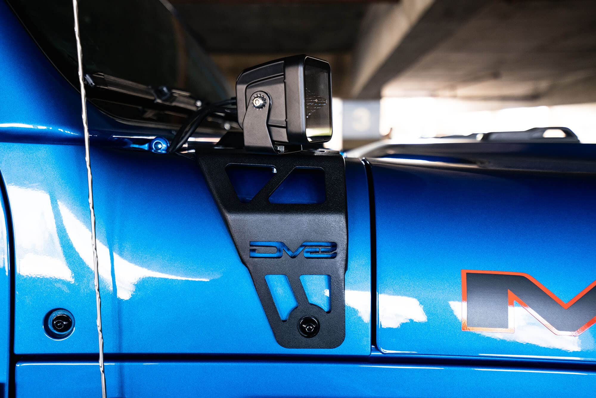 Dual LED Pod Light Mounts for Wrangler JL Rubicon 392 2020-2025 & Gladiator JT Mojave Edition | A-Pillar Mounted | Mounts 2 Light Pods Per Side | Driver & Passenger Side Pair | DV8 Offroad
