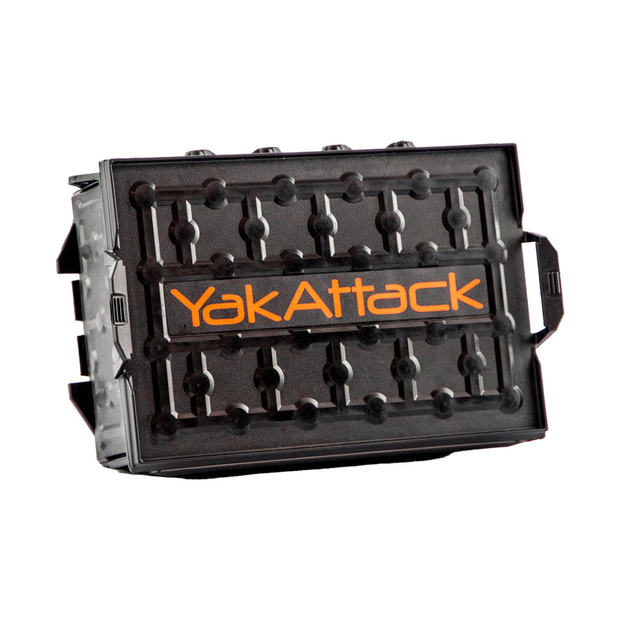 TracPak YakAttack Stackable Storage Box – Black | Kayak Fishing Gear Storage | Fits GearTrac & MightyMount | Kayak Accessories for Fishing Tackle & Tools | Compact 1 lb Weight