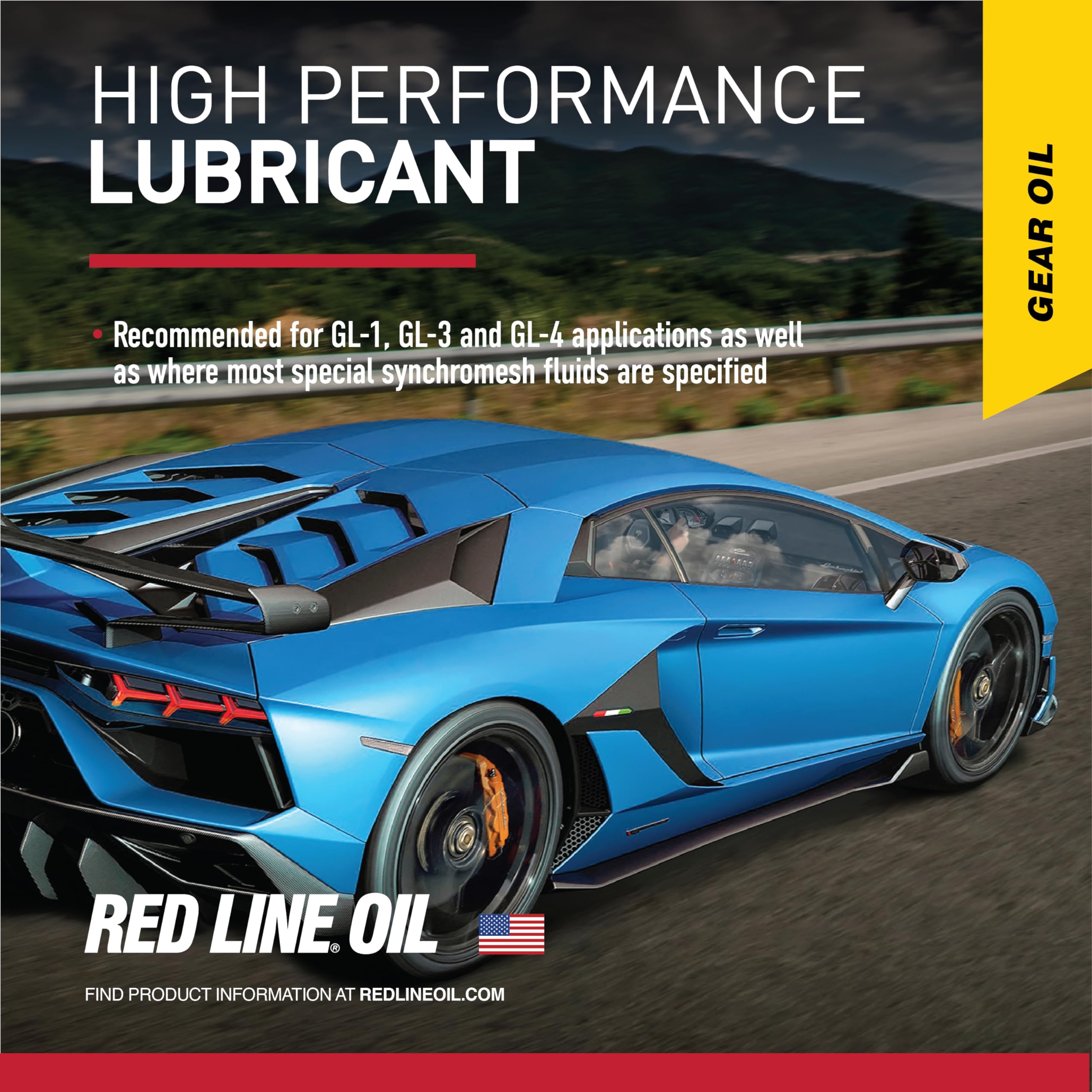 Red Line MT-LV 50604 70W/75W GL-4 High-Performance Full Synthetic Gear Oil Lubricant for Manual Transmissions & Transaxles - 1 Quart