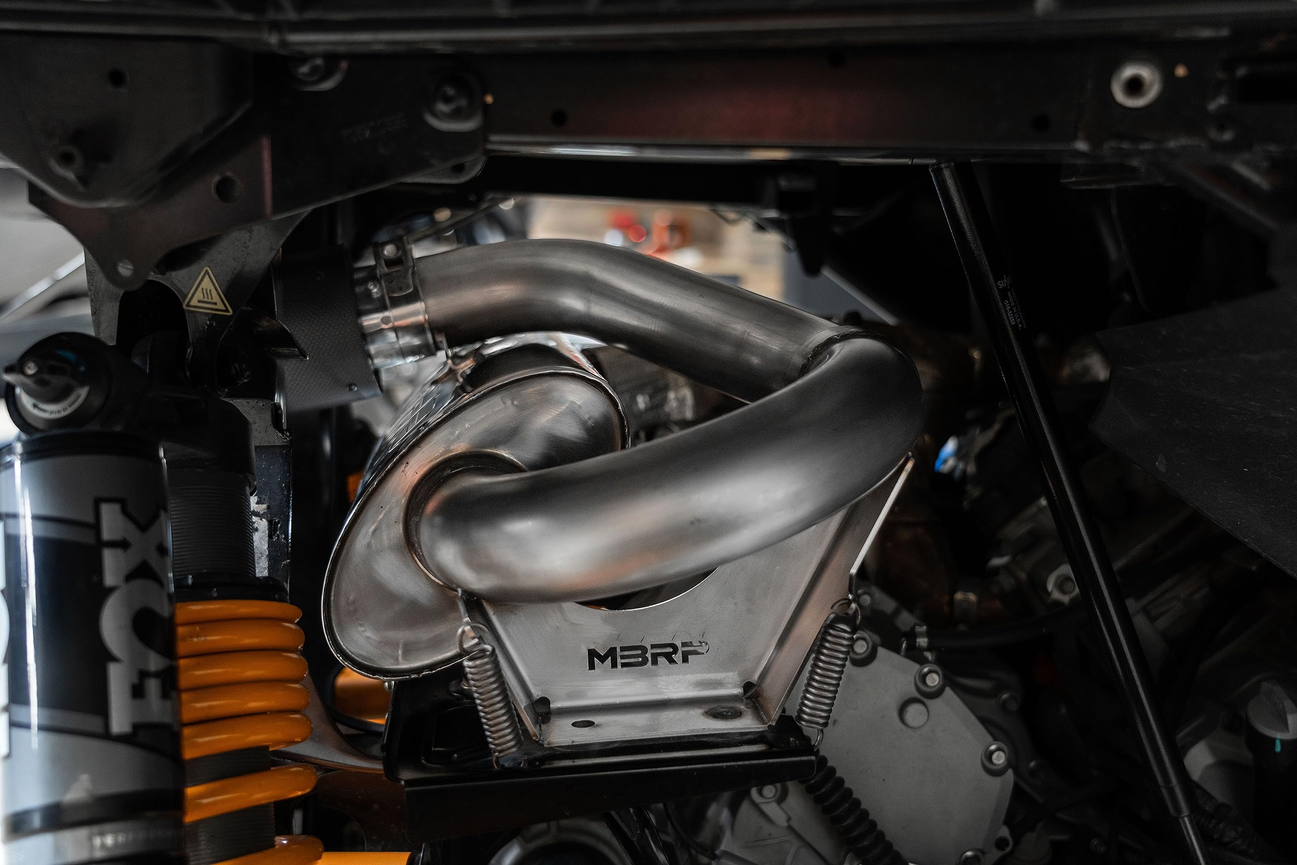 21-22 Can-Am Commander 1000R MBRP Slip On Exhaust Center Exit - Performance Series