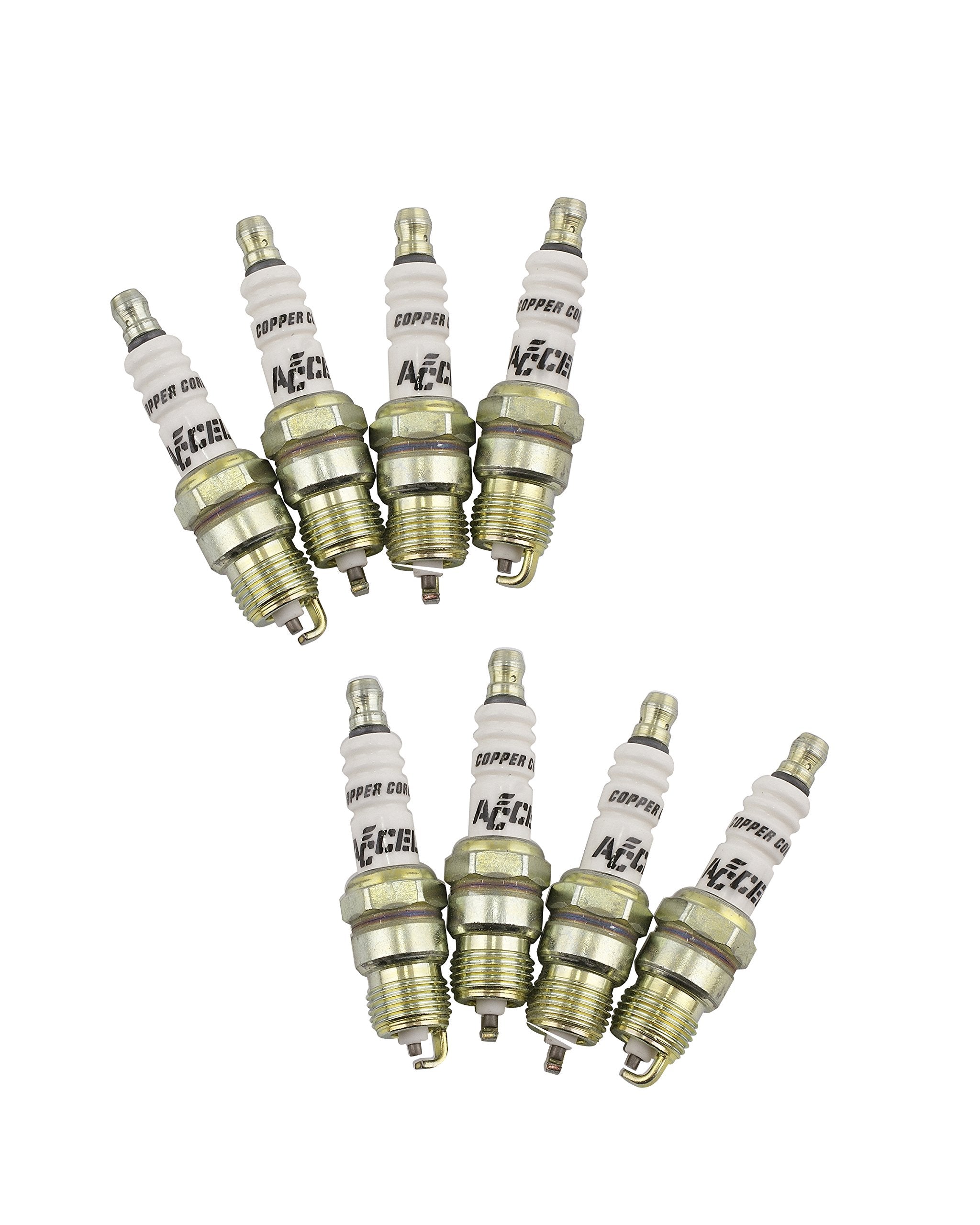 Performance ACCEL 8198 U-Groove Header Spark Plug - Pack of 8