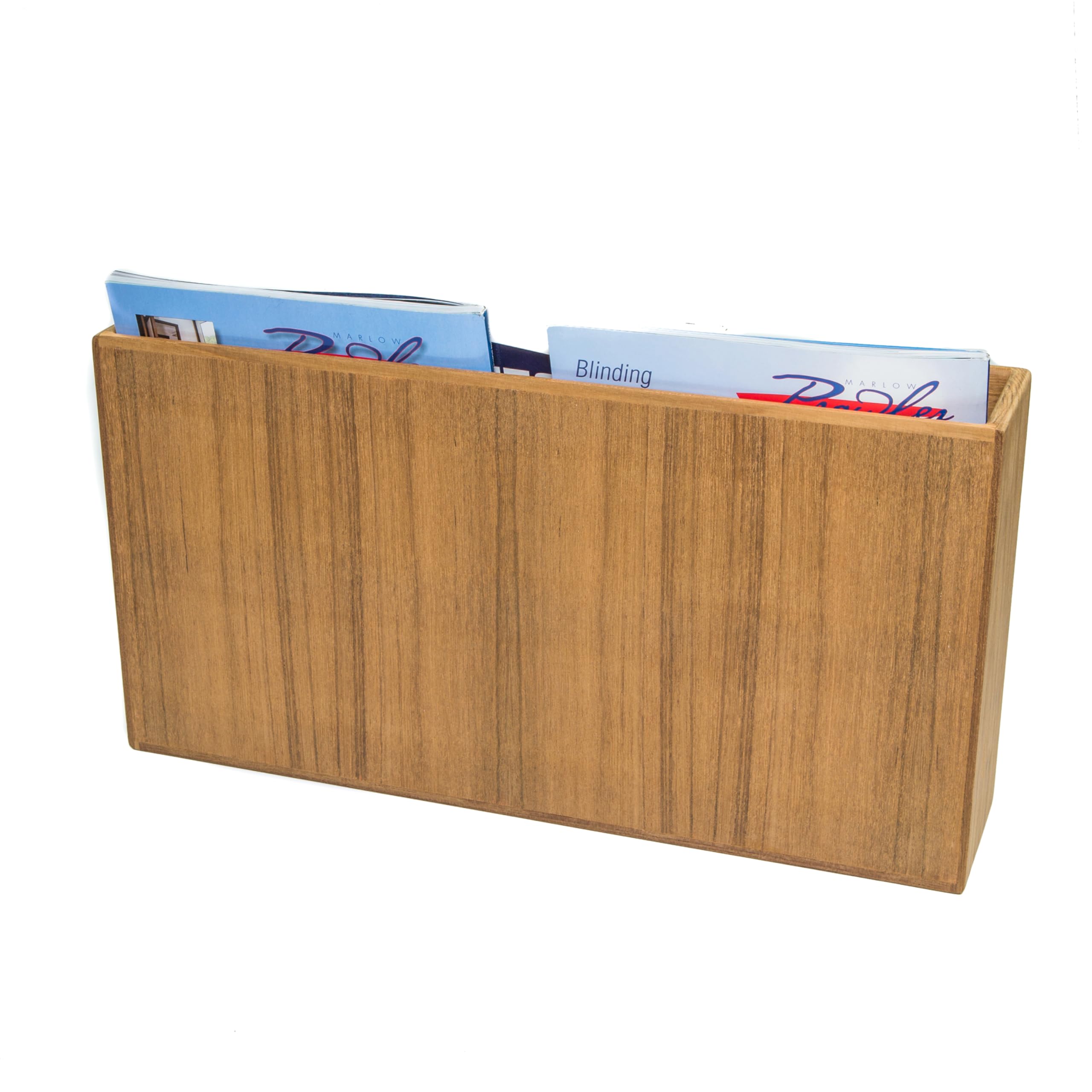 Double-Wide Whitecap Teak Magazine Rack