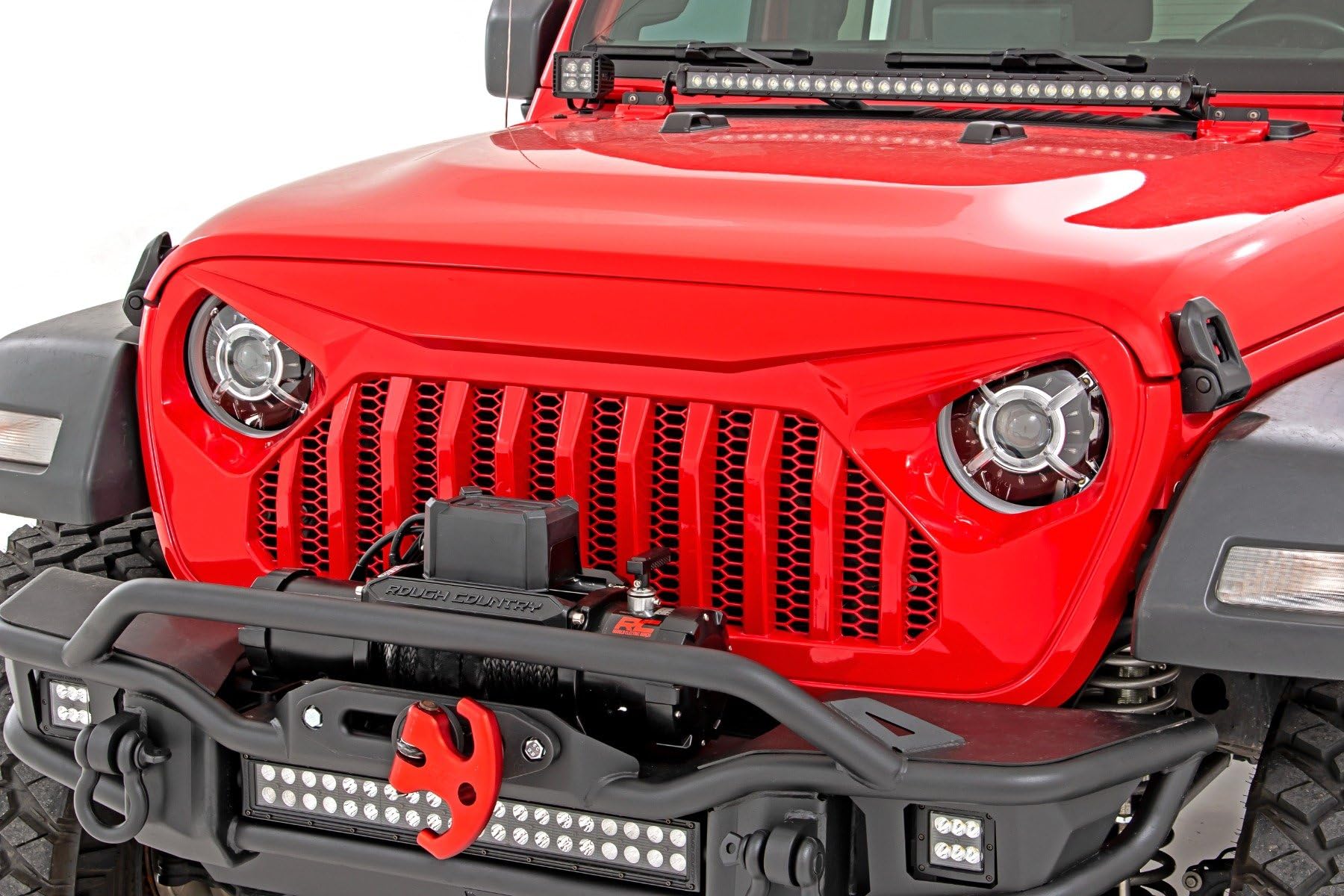 9" Rough Country DRL LED Halo Headlights for Jeep JL/JLU/Gladiator - RCH5300