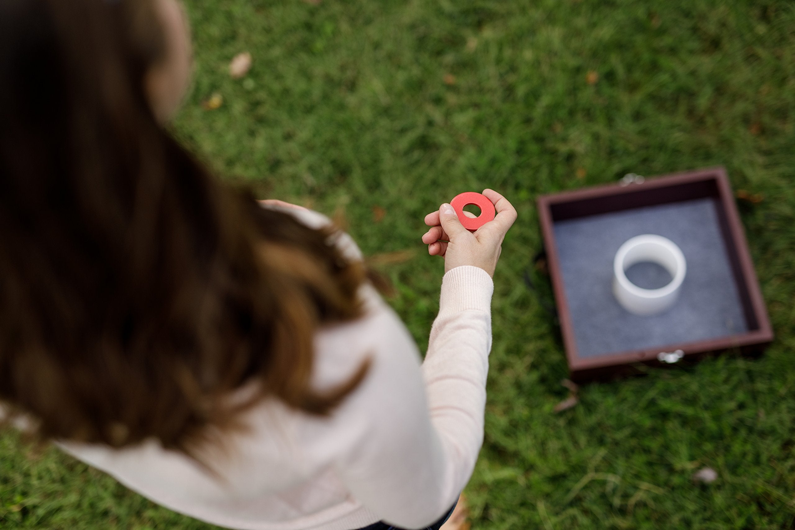 Premium Triumph Washer Toss Game - Includes 2 Felt-Lined Washer Boxes and Steel Washers