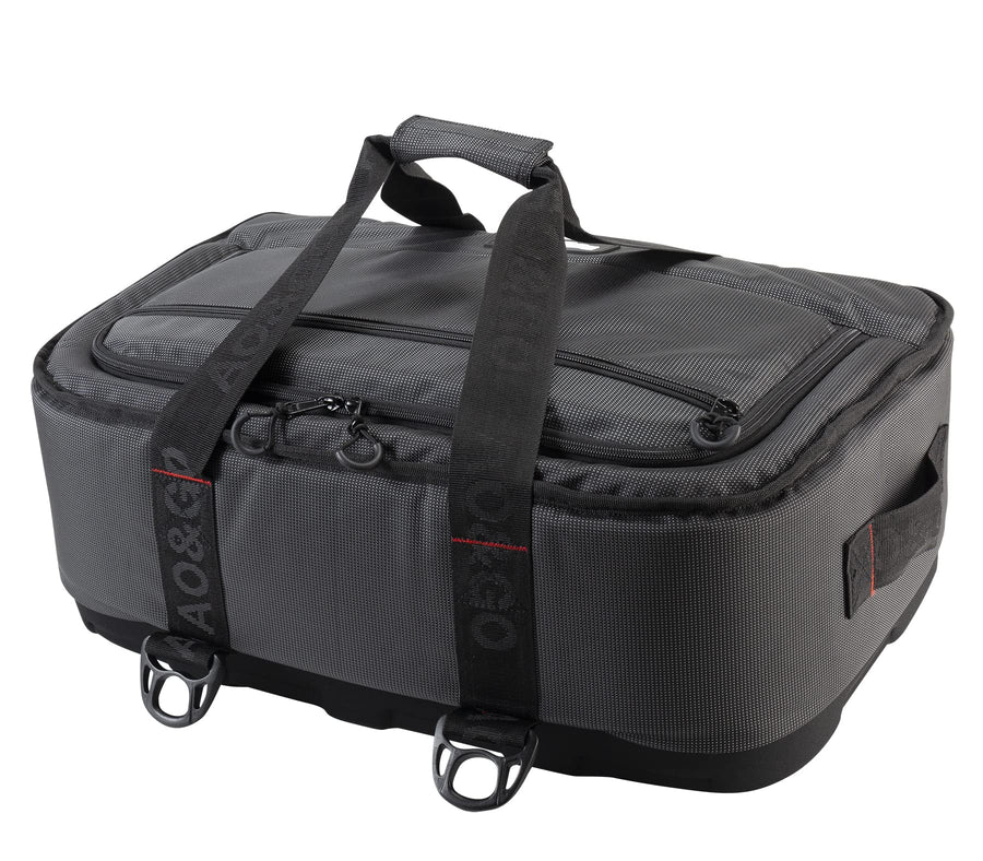 AO Coolers Cooler Stow N' Go, Low-Profile, Leakproof with High-Density Insulation, Holds Ice for 24 Hours, Ballistic Nylon, Charcoal/Black, 38 Pack