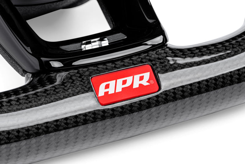 Steering Wheel APR MS100206 - Carbon Fiber/Leather - Silver