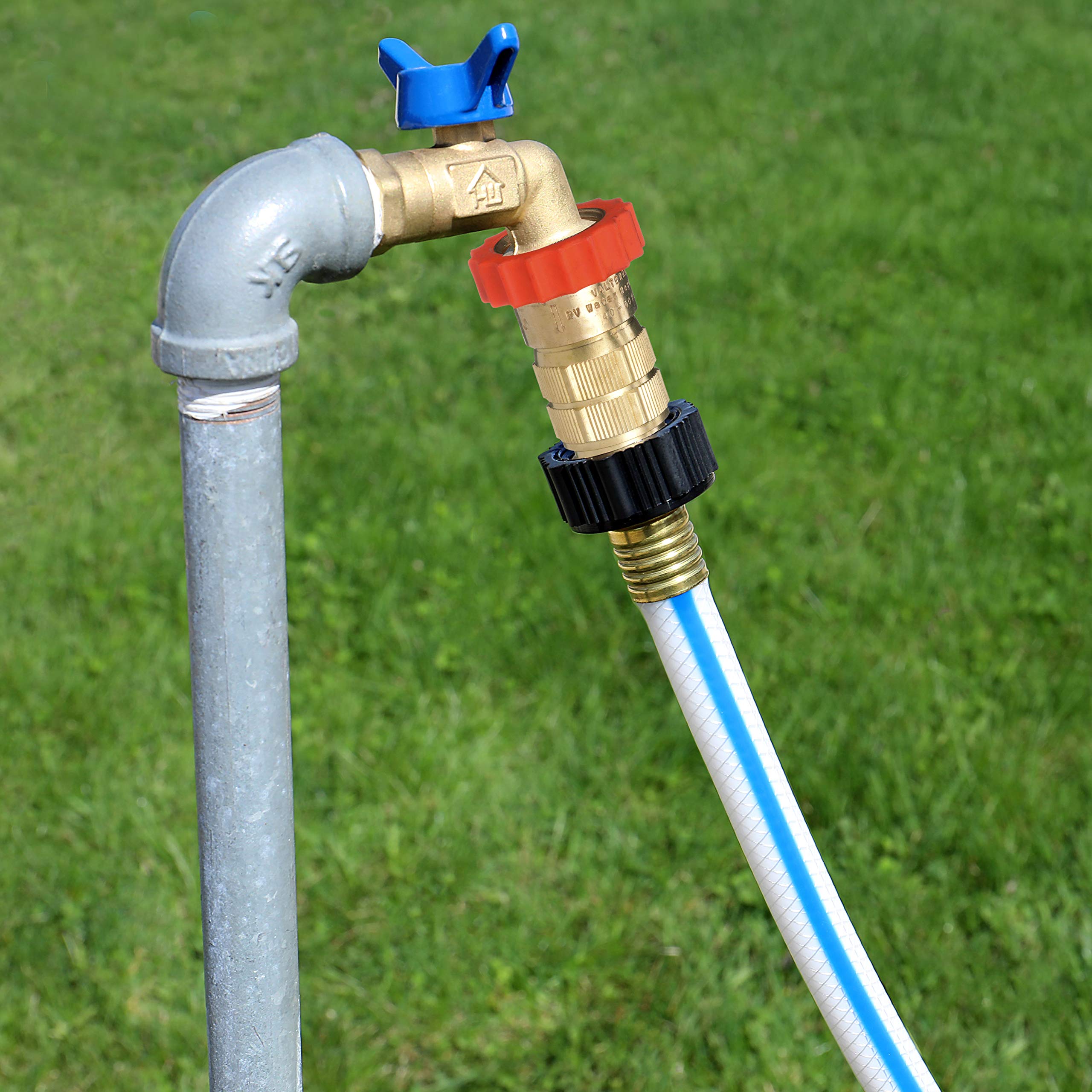 Valterra Water Regulator RV, Lead-Free Brass Water Regulator for Camper, Trailer, RV Plumbing System, 40-50 psi