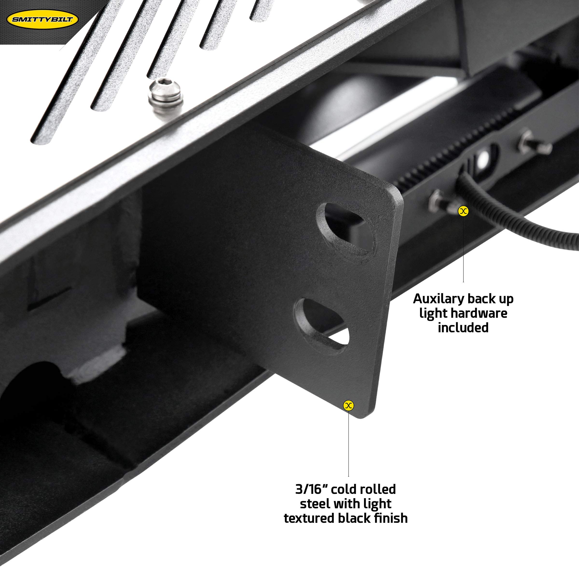 Gen2 Smittybilt 77858 XRC Rear Bumper for 2018 Jeep Wrangler JL 2/4 Door