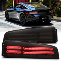 NOVA-Series Alpharex LED Tail Lights Compatible With 23-25 Nissan Z Quad-Loop Style Alpha-Black