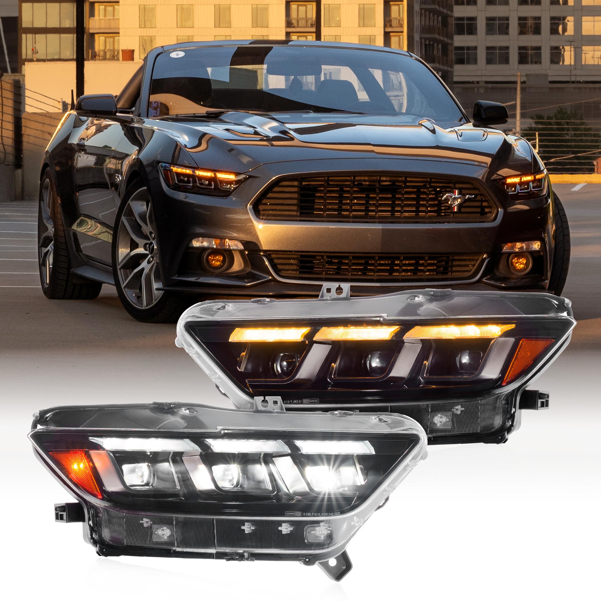 Morimoto Gen 2 XB LED Headlights for Ford Mustang 15-17 (LF2-410)