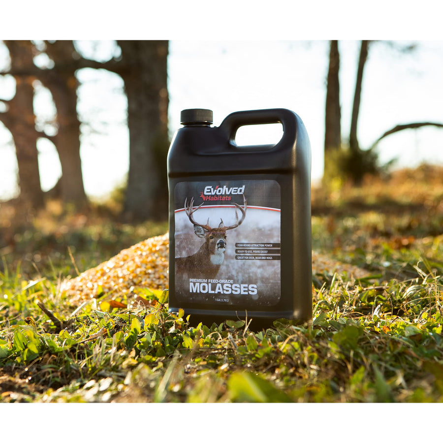 Wildlife Molasses Evolved Habitats Premium, 1 Gallon - Premium Deer Attractant, Brown