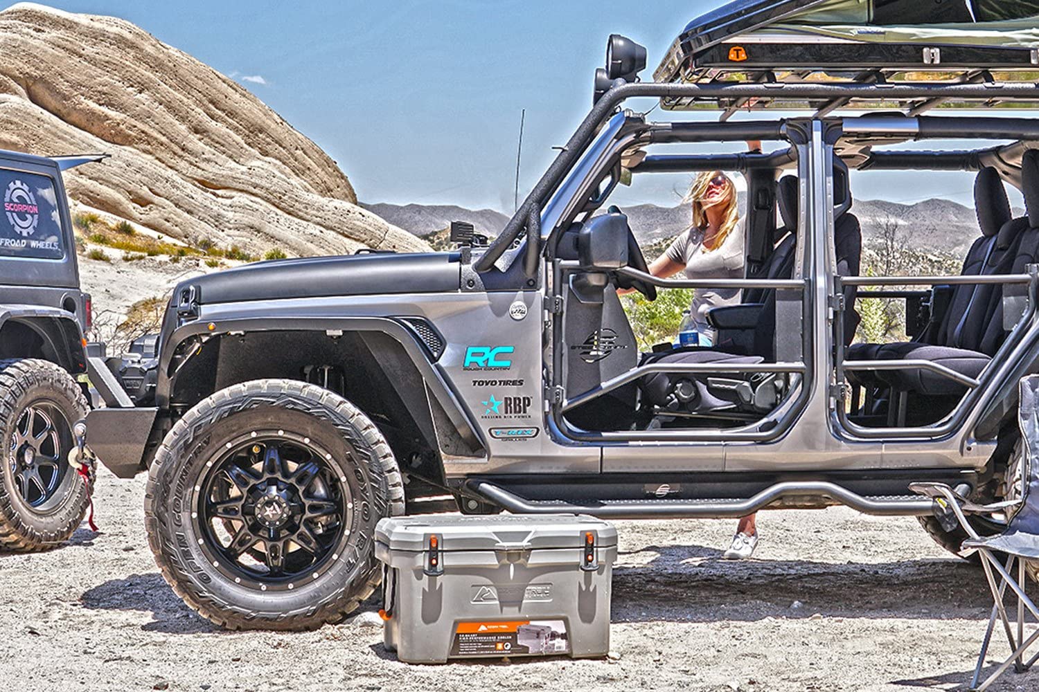 Fine Textured Black SteelCraft 92230 Rear Tubular Doors