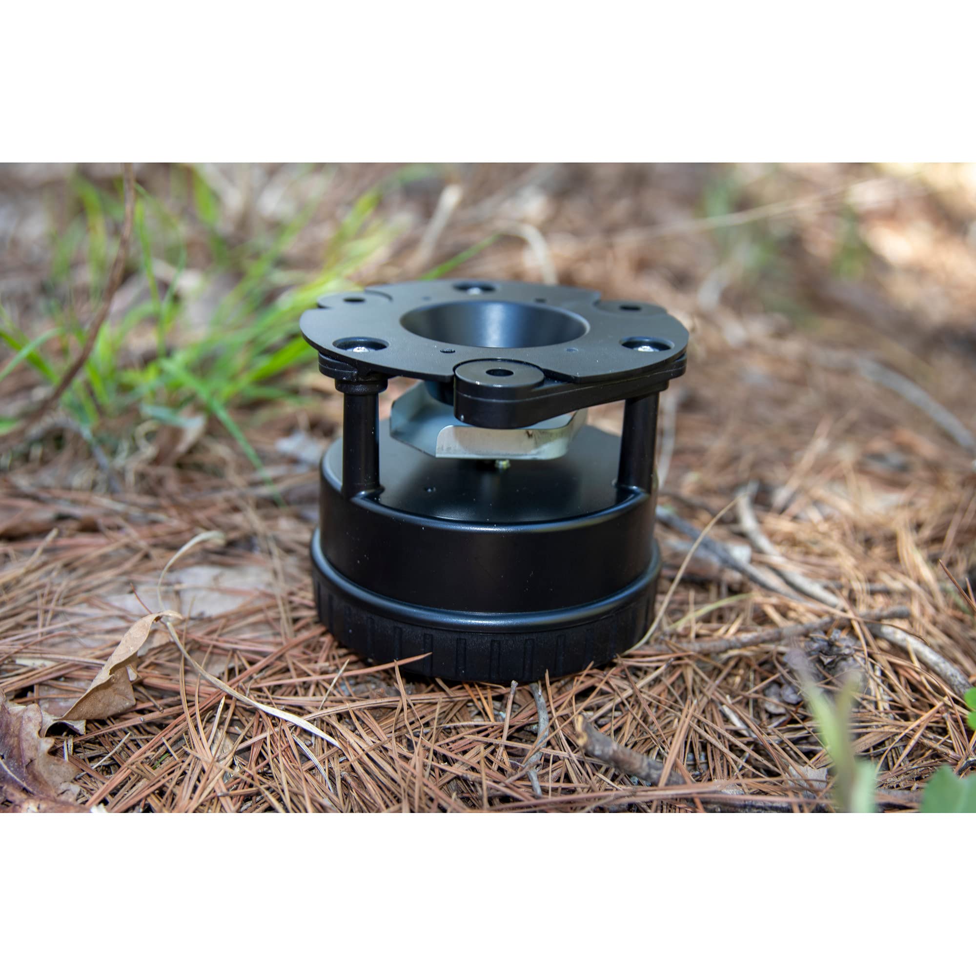 Moultrie Timer Kit All-in-One Deer Feeder | Metal Spin Plate | Easy Setup | Adjustable Mount, Black