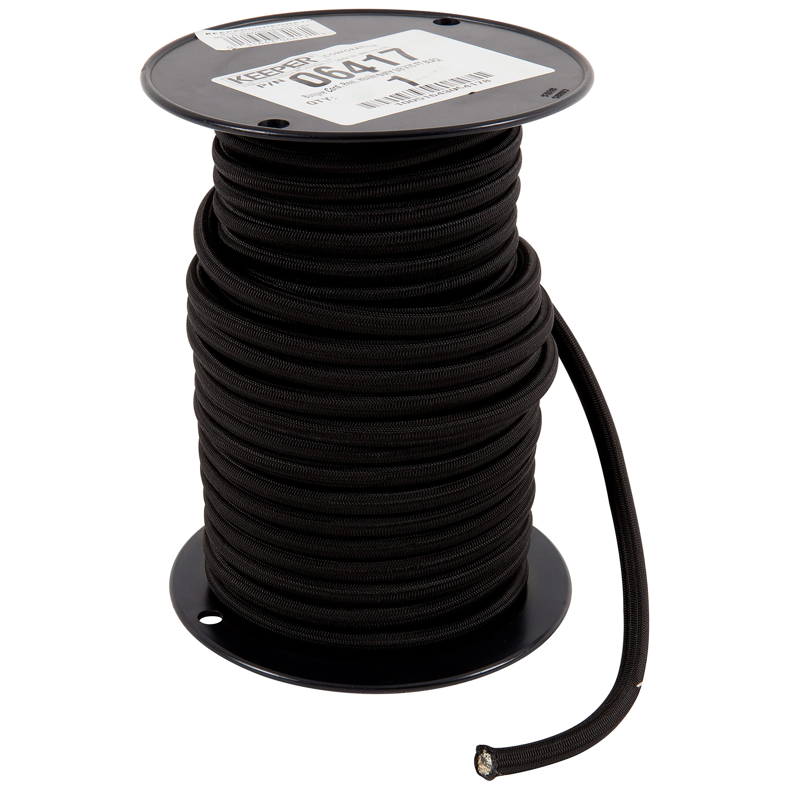 Bungee Cord Reel Keeper 06417 3/8" x 75' Black