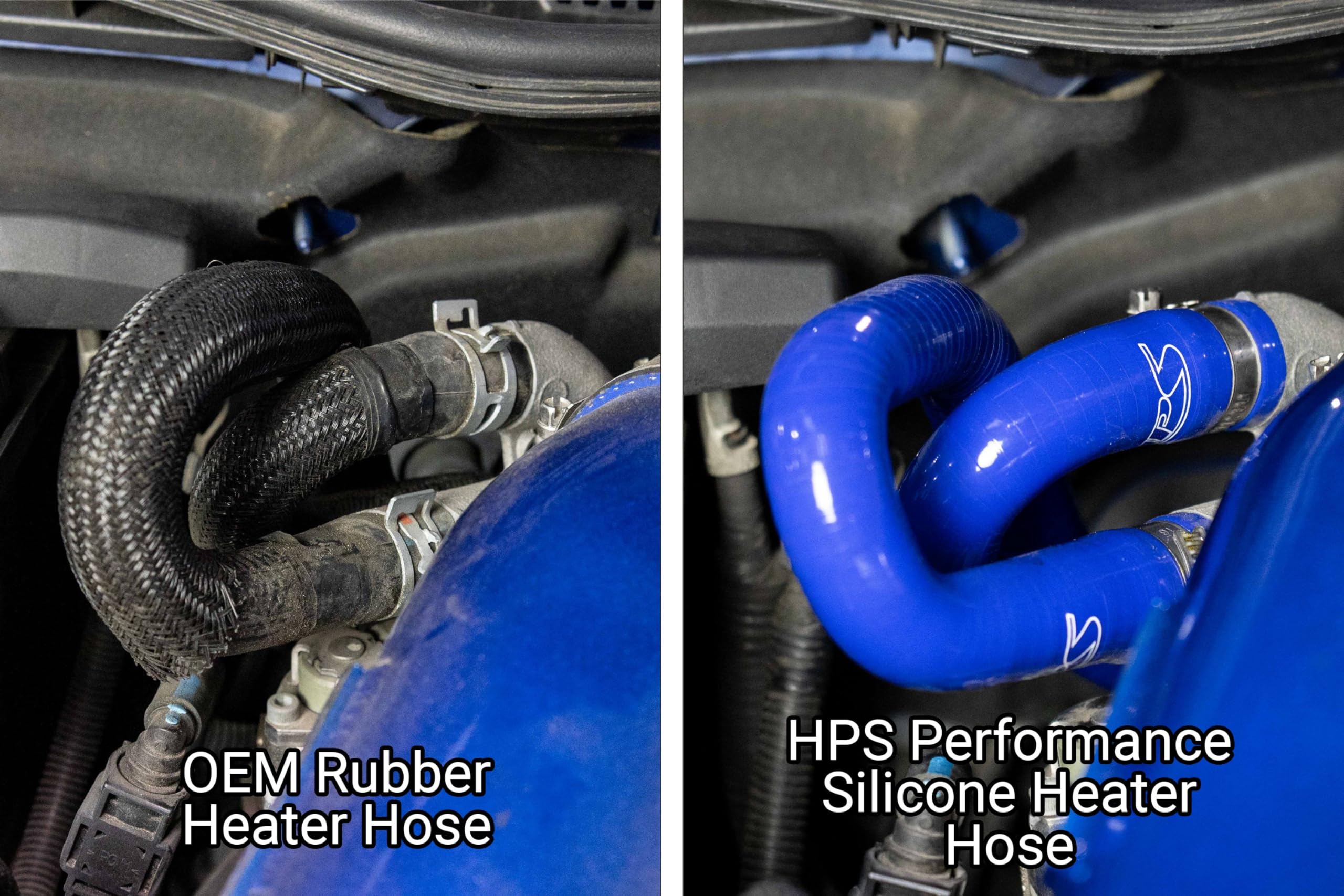 HPS Silicone Red Heater Hose Kit Compatible Coolant for 07-15 Lexus GS350 07-11 GS450h 06-15 IS250 06-17 IS350 16-17 IS300 RC300 15-17 RC350 V6 2.5L 3.5L, 57-2183-RED